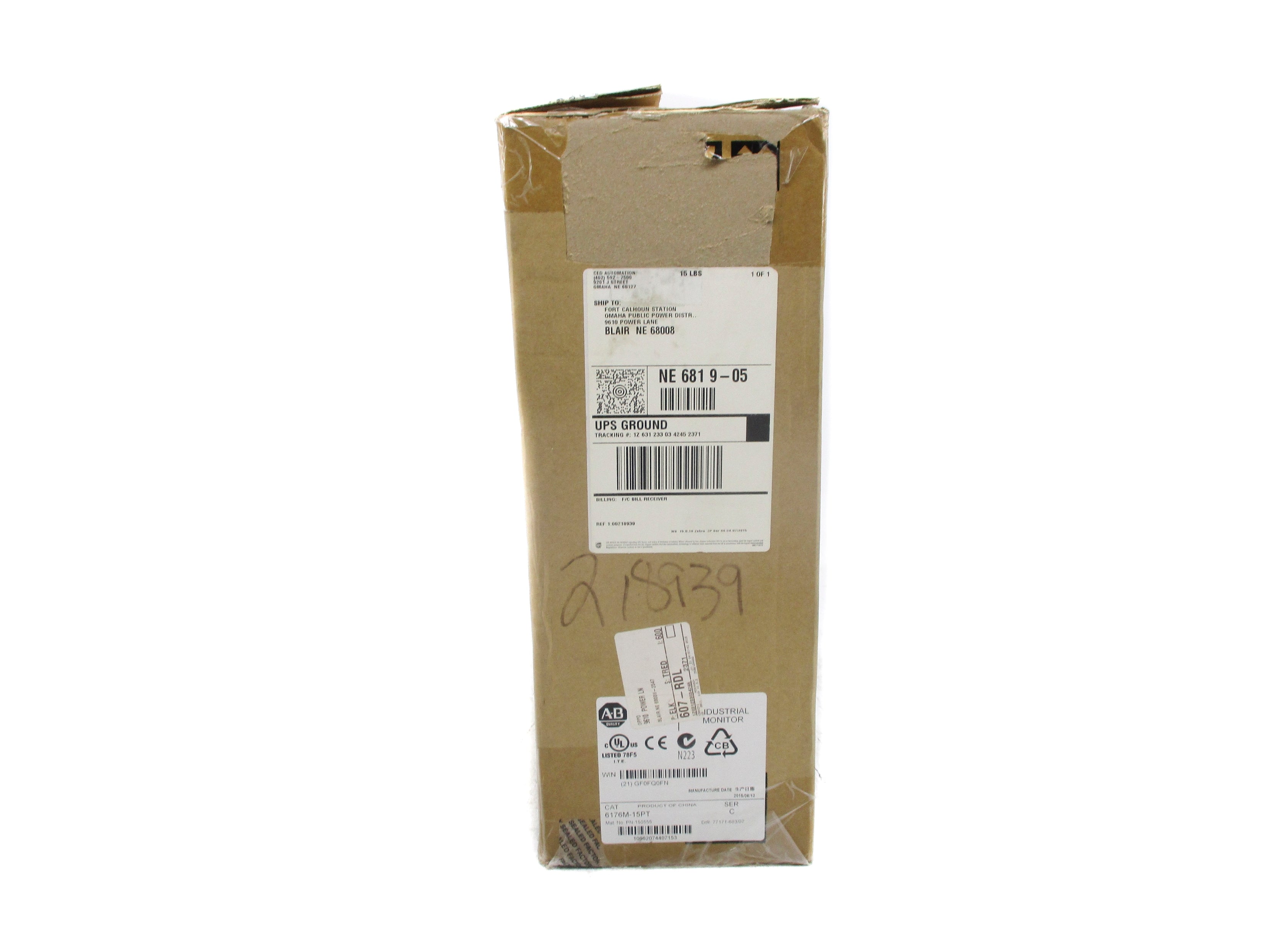 ALLEN BRADLEY 6176M-15PT SER. C (BR/WH) NSMP