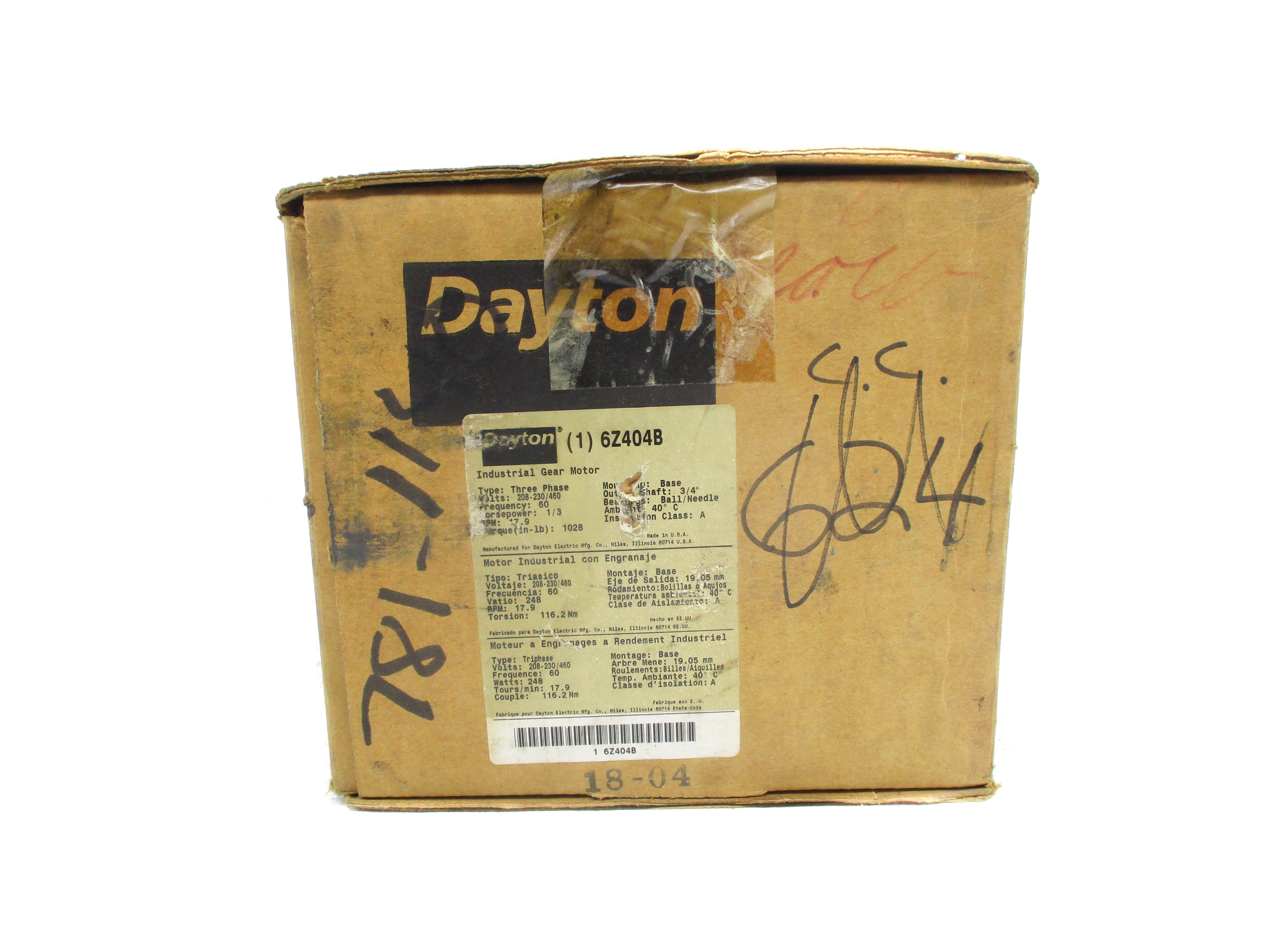 DAYTON 6Z404B NSMP