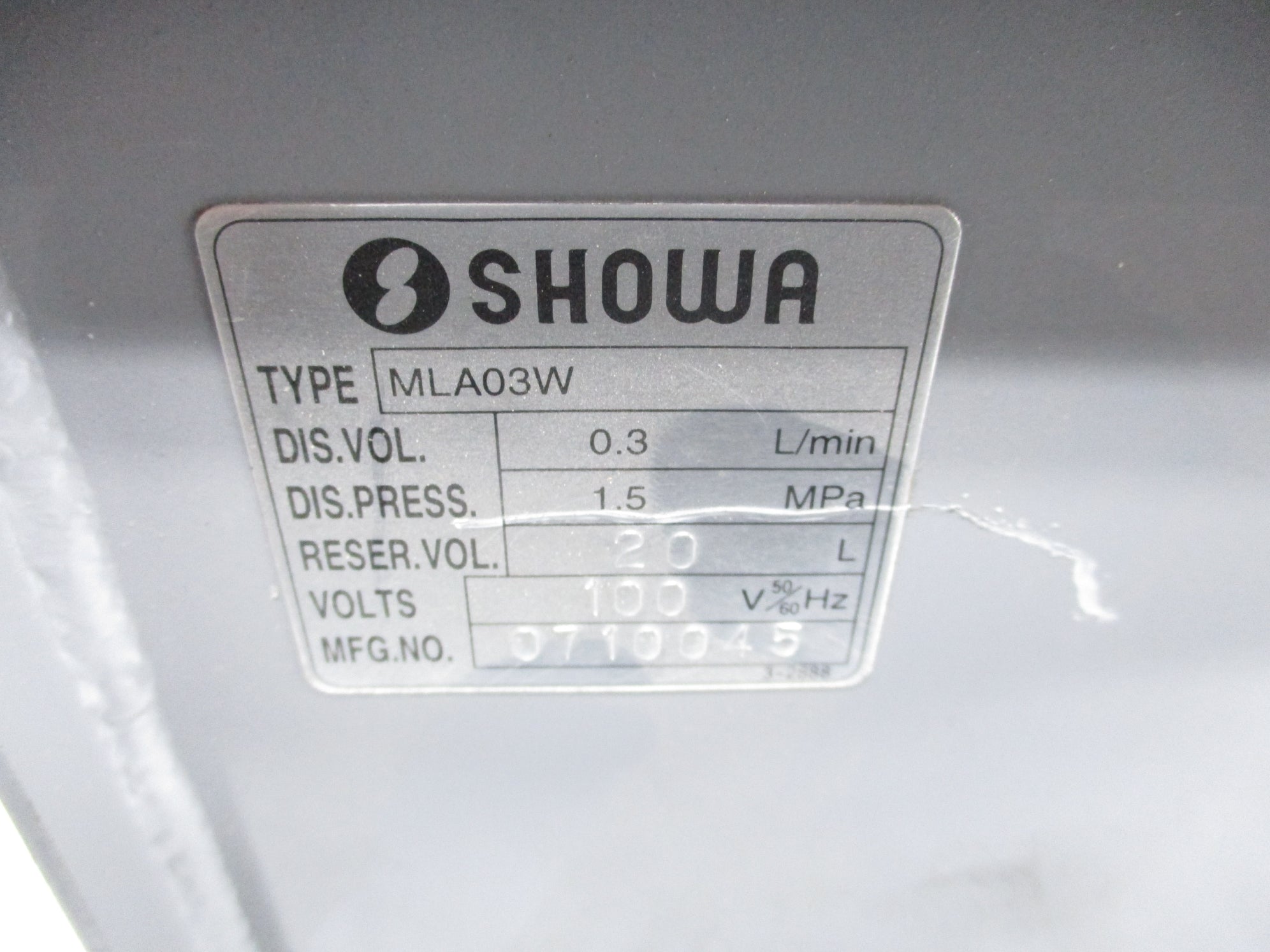 SHOWA MLA03W (AS PICTURED) NSNP