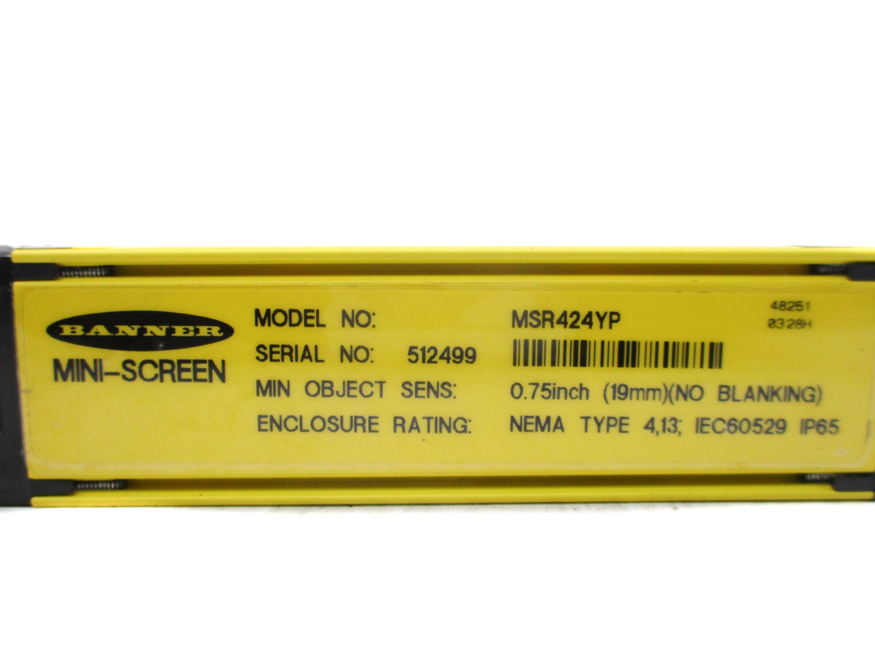 BANNER ENGINEERING MSR424YP 48251 NSNP