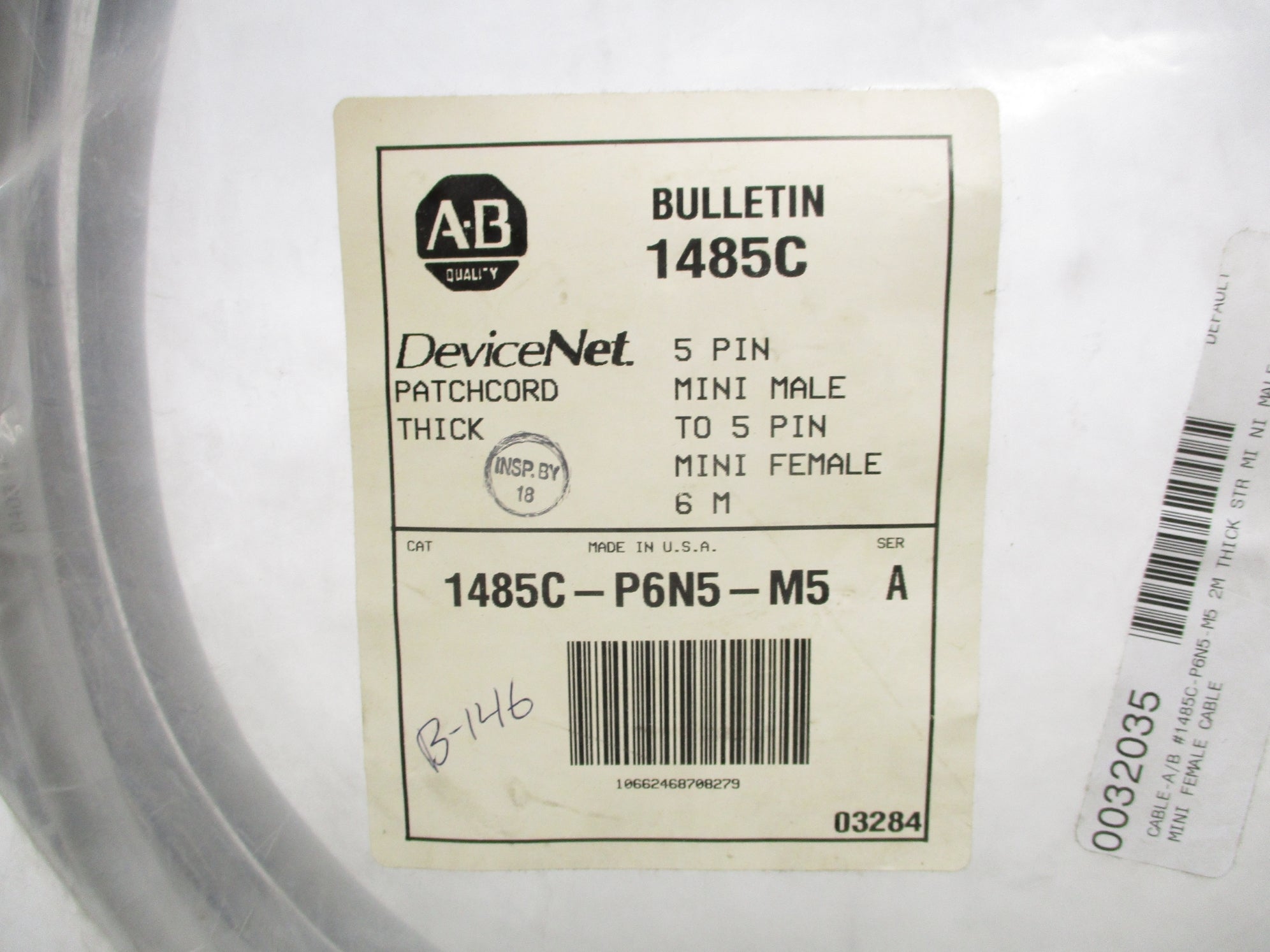 ALLEN BRADLEY 1485C-P6N5-M5 SER. A NSMP