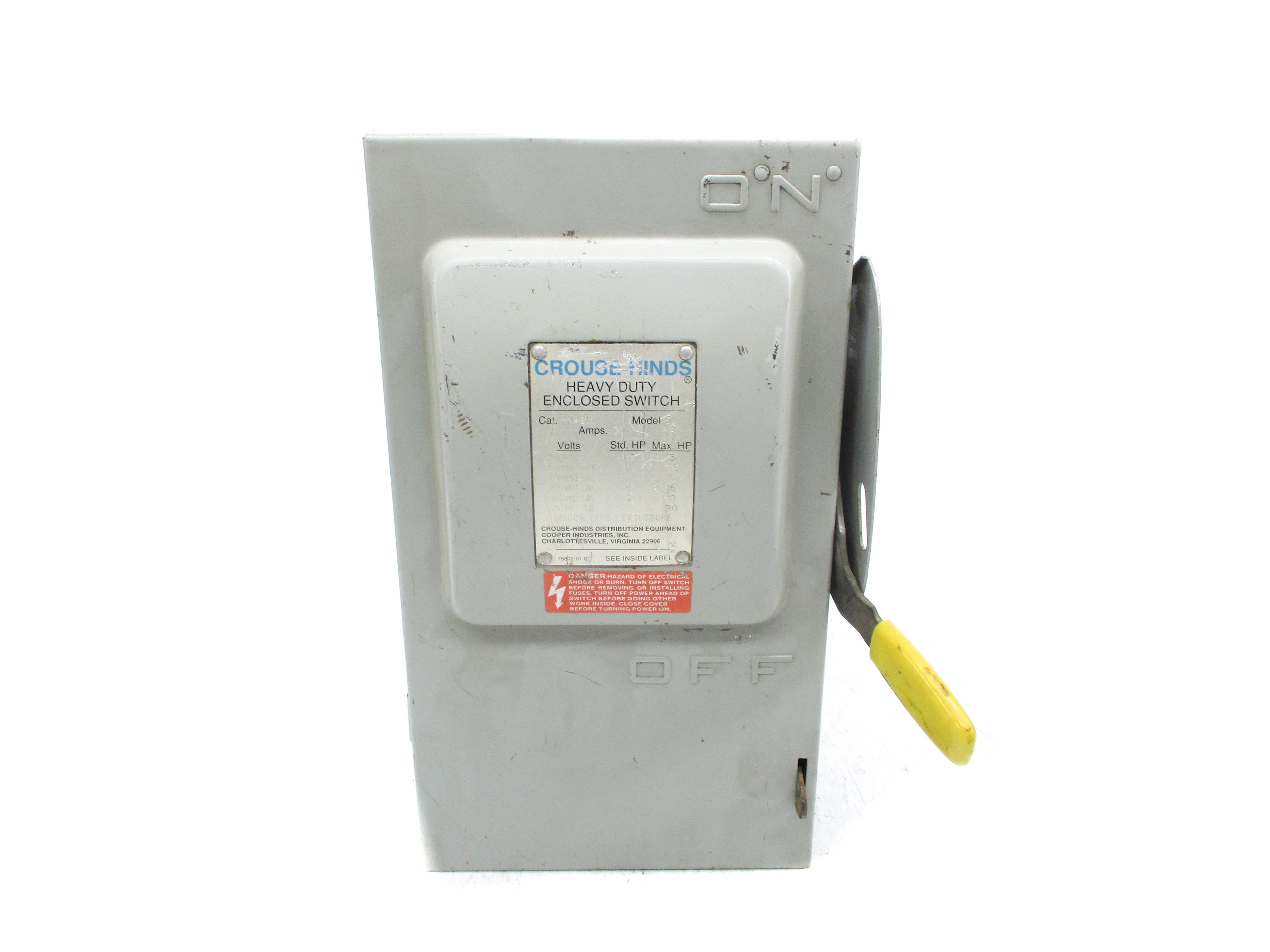 CROUSE HINDS HH461N UNMP
