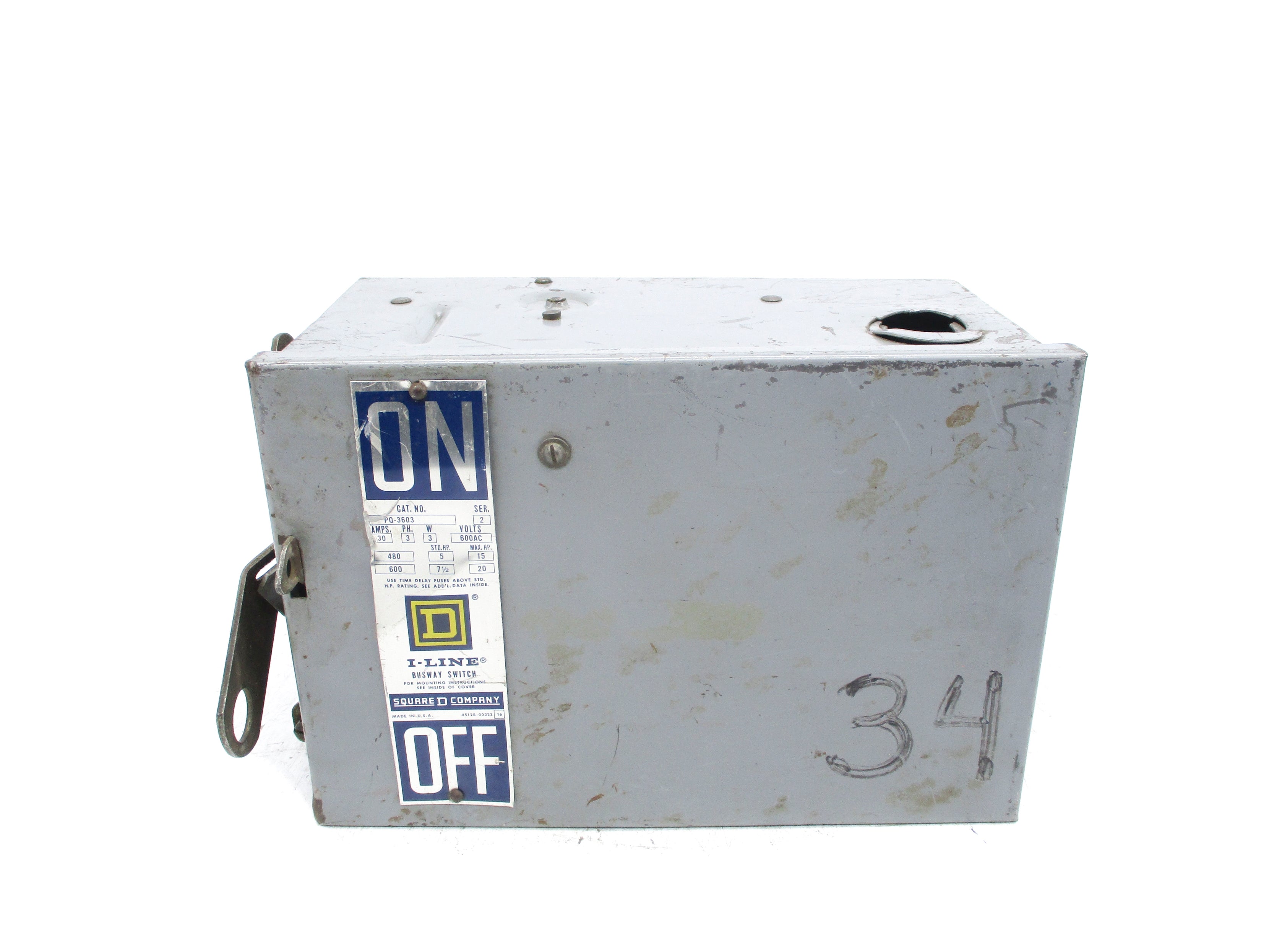 SQUARE D PQ-3603 SER. 2 UNMP