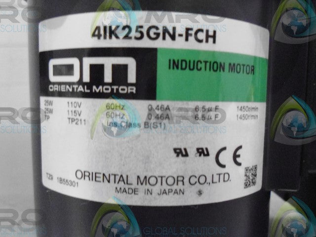 ORIENTAL MOTOR 41K25GN-FCH INDUCTION MOTOR *NEW NO BOX*