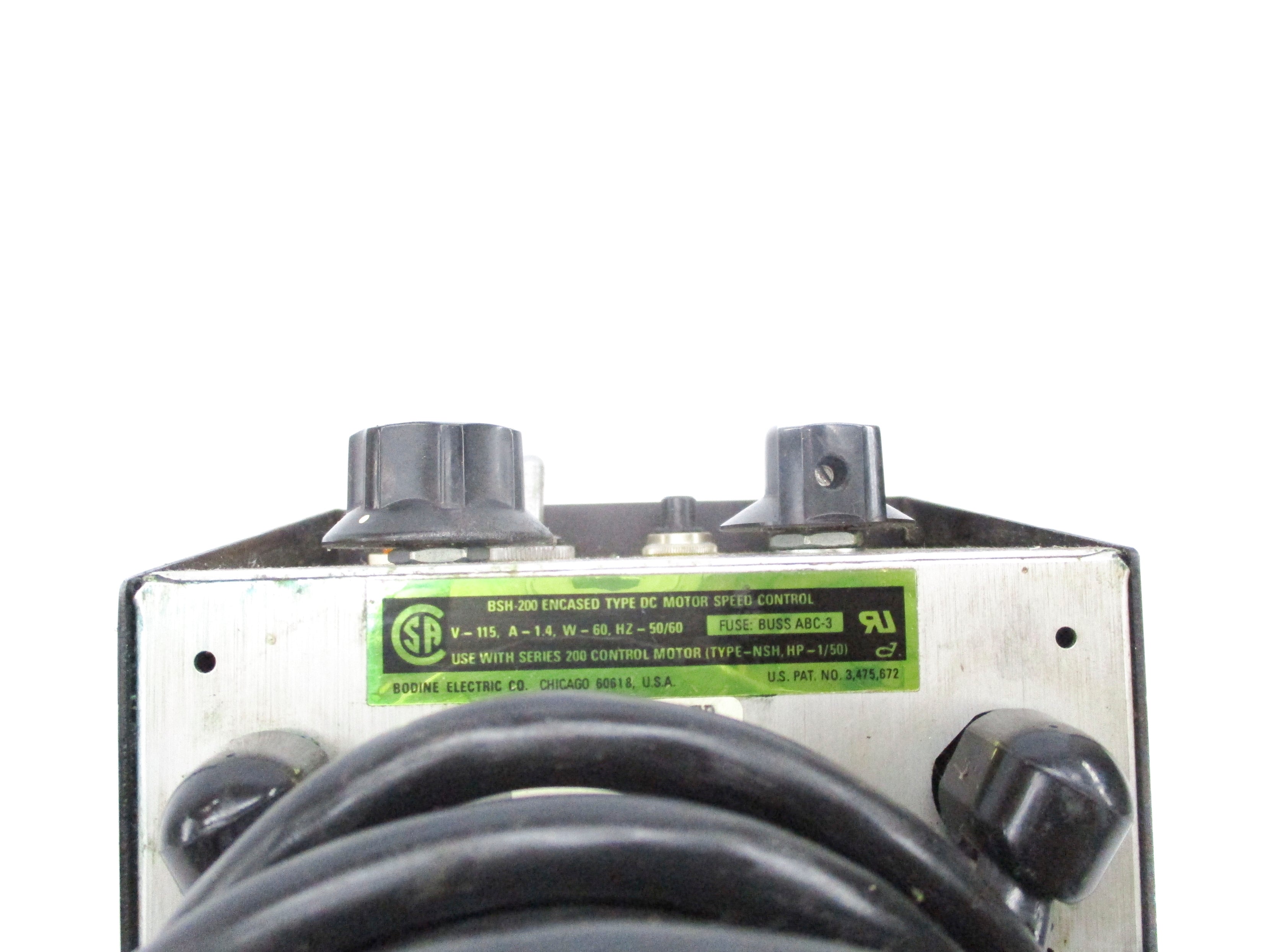 BODINE ELECTRIC BSH-200 UNMP
