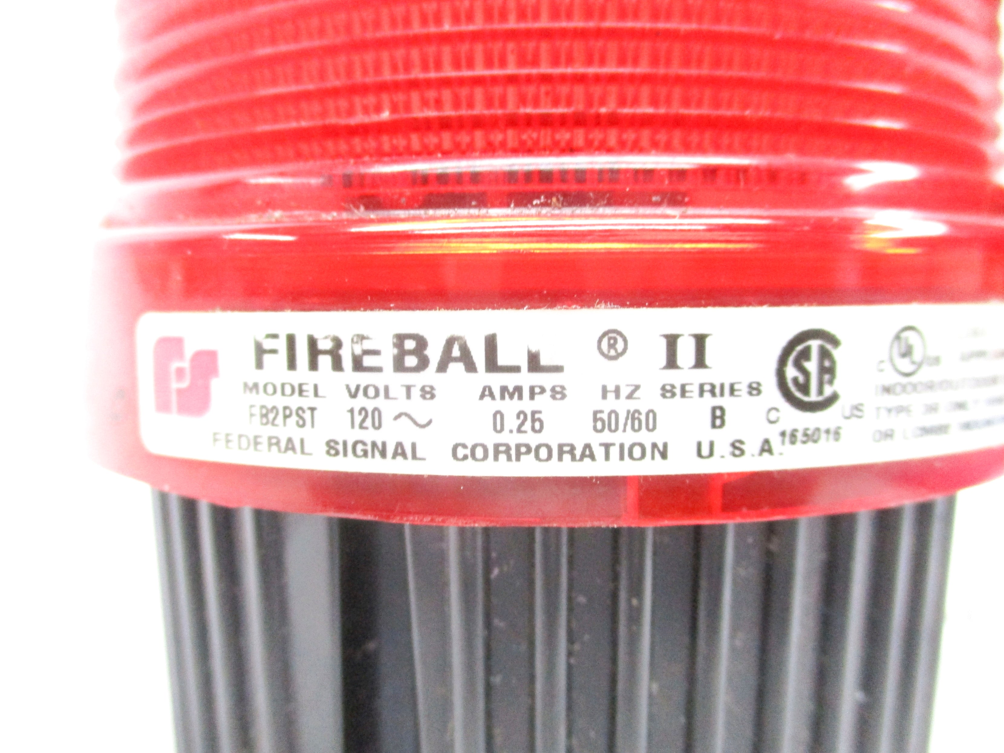 FEDERAL SIGNAL FB2PST-120R SER. B 120V 0.25A UNMP