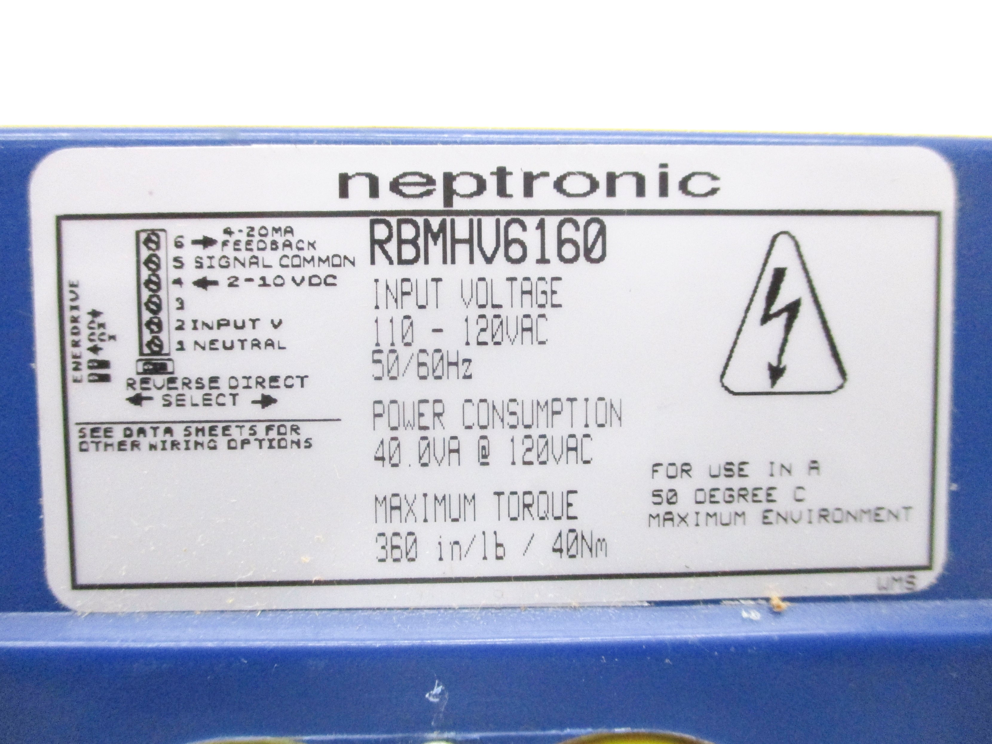 NEPTRONIC RBMHV6160 UNMP