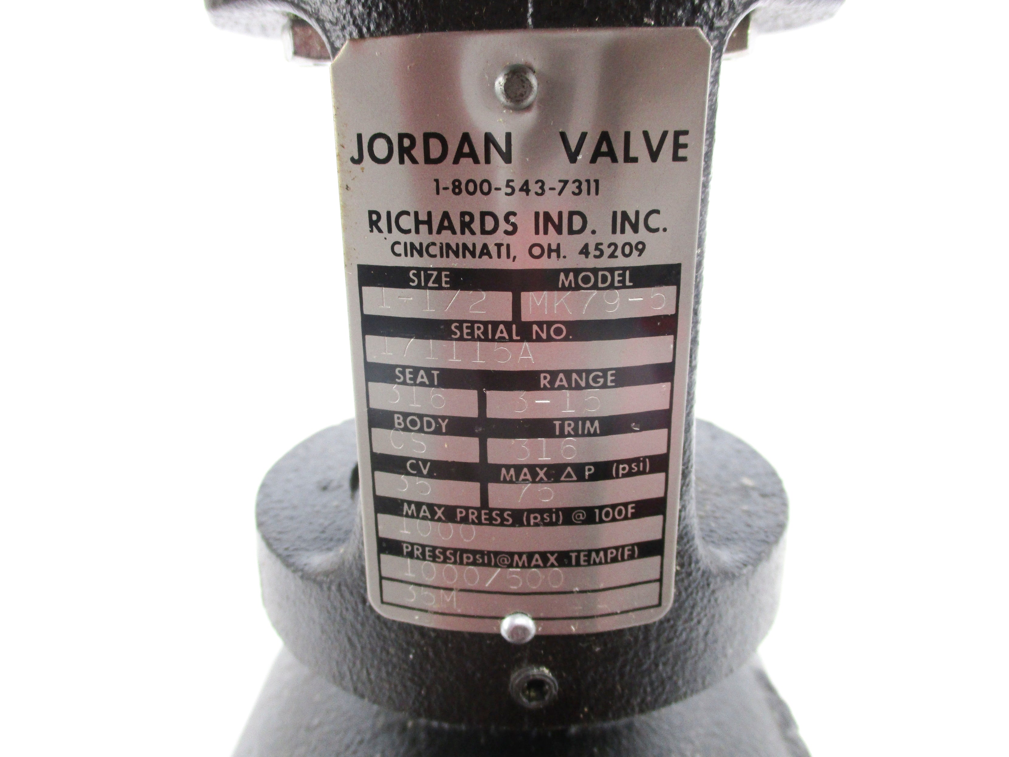 JORDAN VALVE MK79-5 1-1/2" NSNP