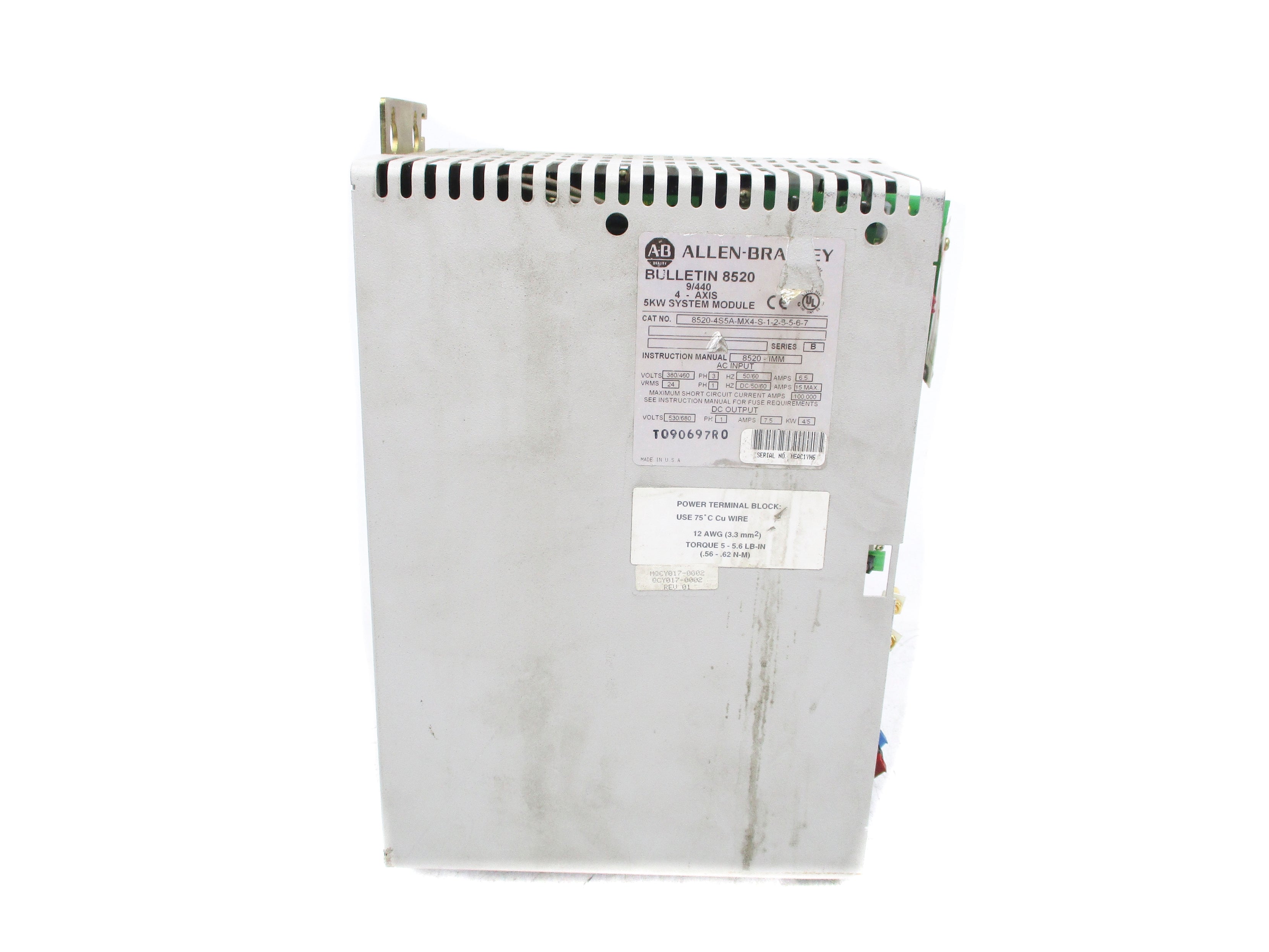 INDUSTRIAL SPARE PART 8520-4S5A-MX4-S-1-2-3-5-6-7 SER. B (AS PICTURED) UNMP