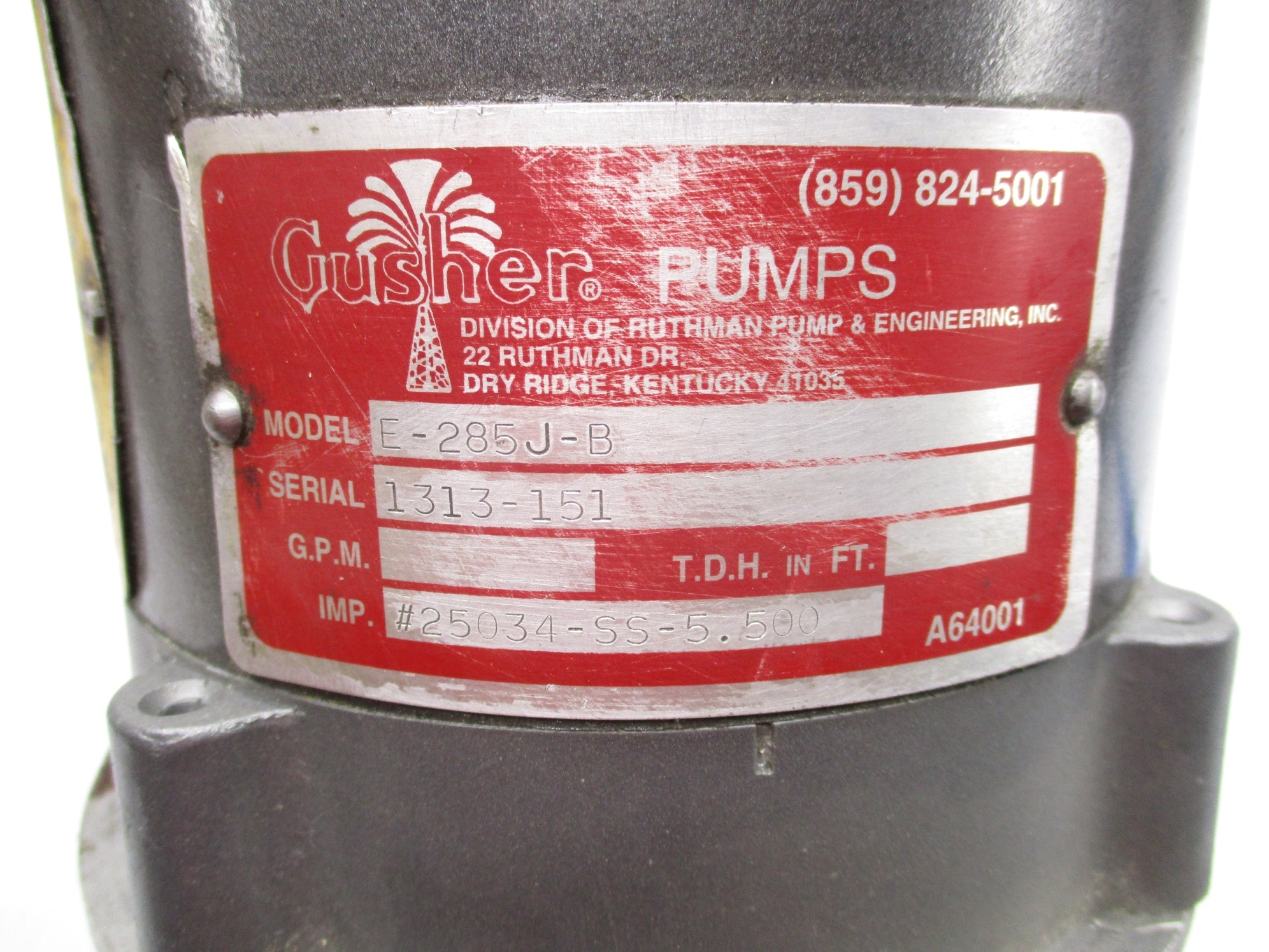 GUSHER PUMPS E-285J-B NSNP