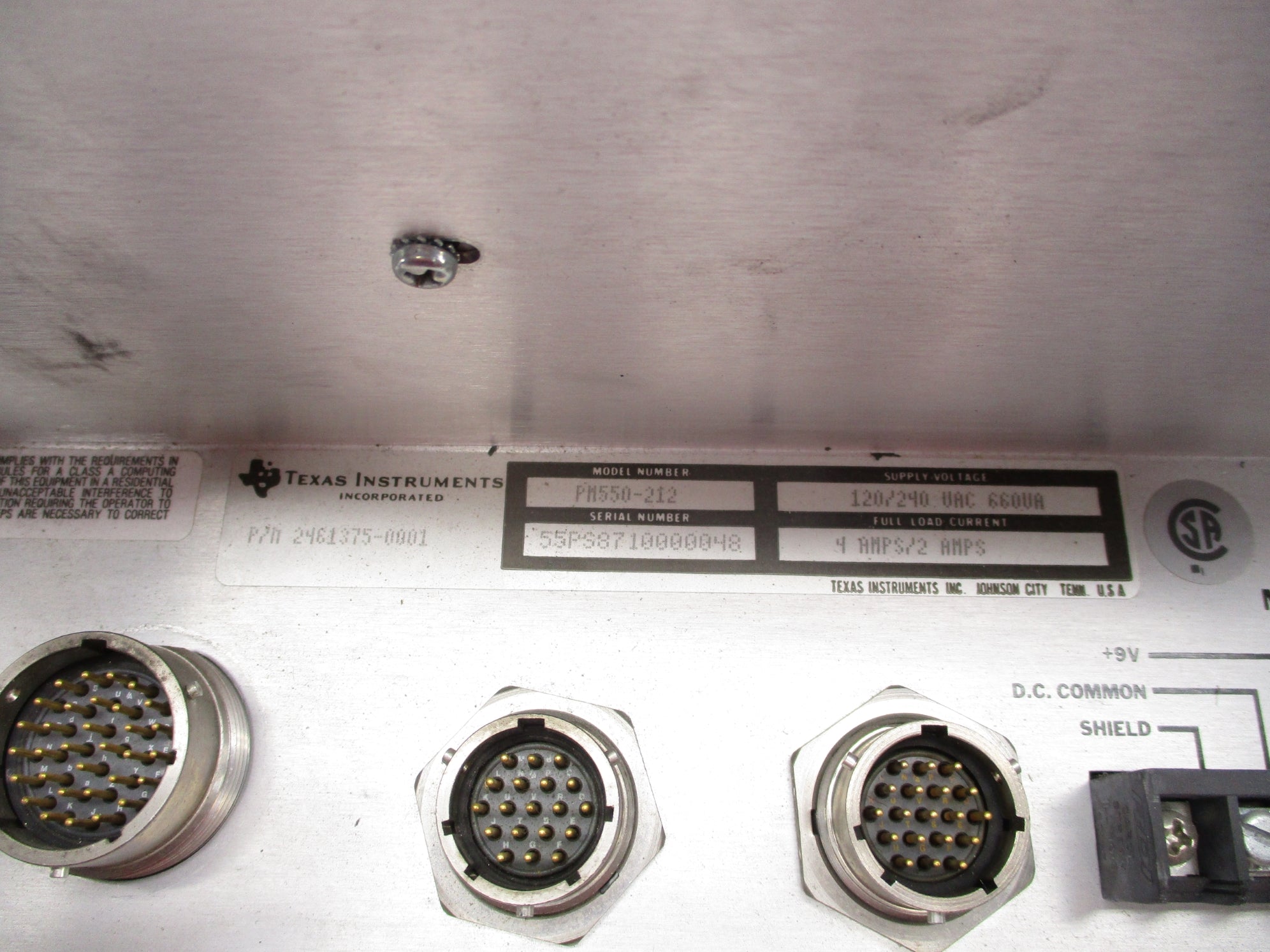 TEXAS INSTRUMENTS PM550-212 UNMP