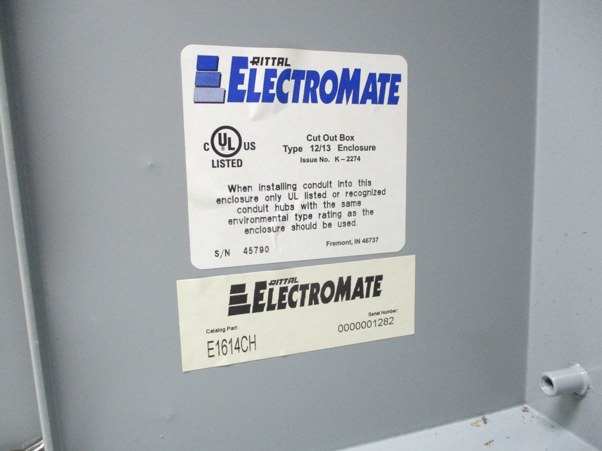 RITTAL ELECTROMATE E1614CH NSNP