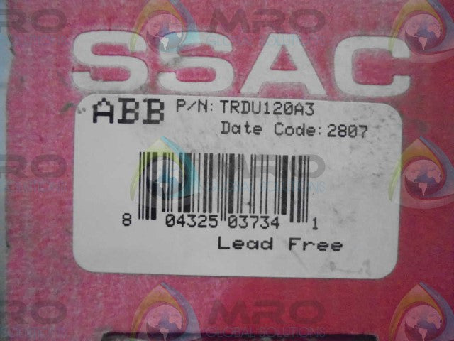 ABB TRU120A3 TIME DELAY RELAY *NEW IN BOX*