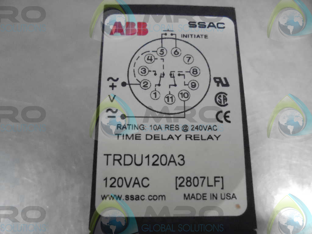 ABB TRU120A3 TIME DELAY RELAY *NEW IN BOX*
