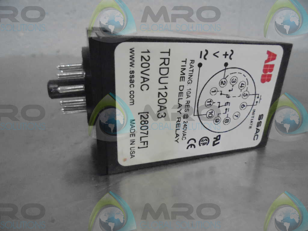 ABB TRU120A3 TIME DELAY RELAY *NEW IN BOX*