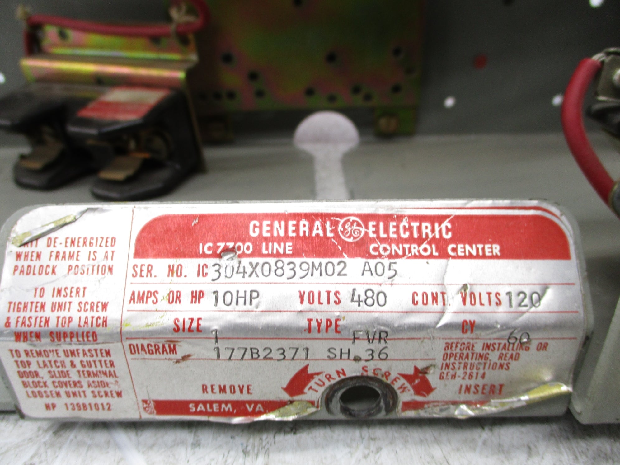 GENERAL ELECTRIC IC304X0839M02A05 UNMP