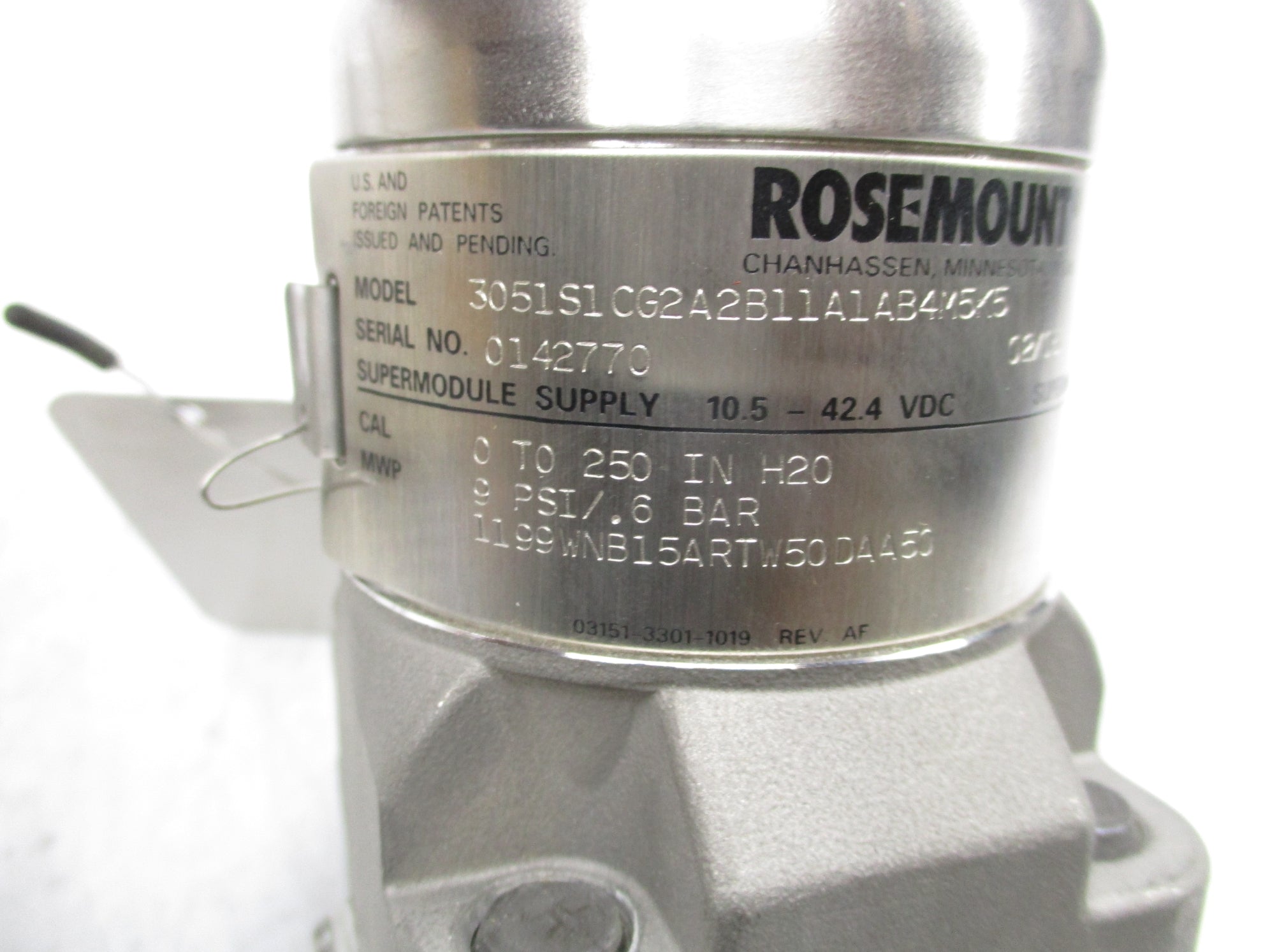 ROSEMOUNT 3051S1CG2A2B11A1AB4M5K5 UNMP