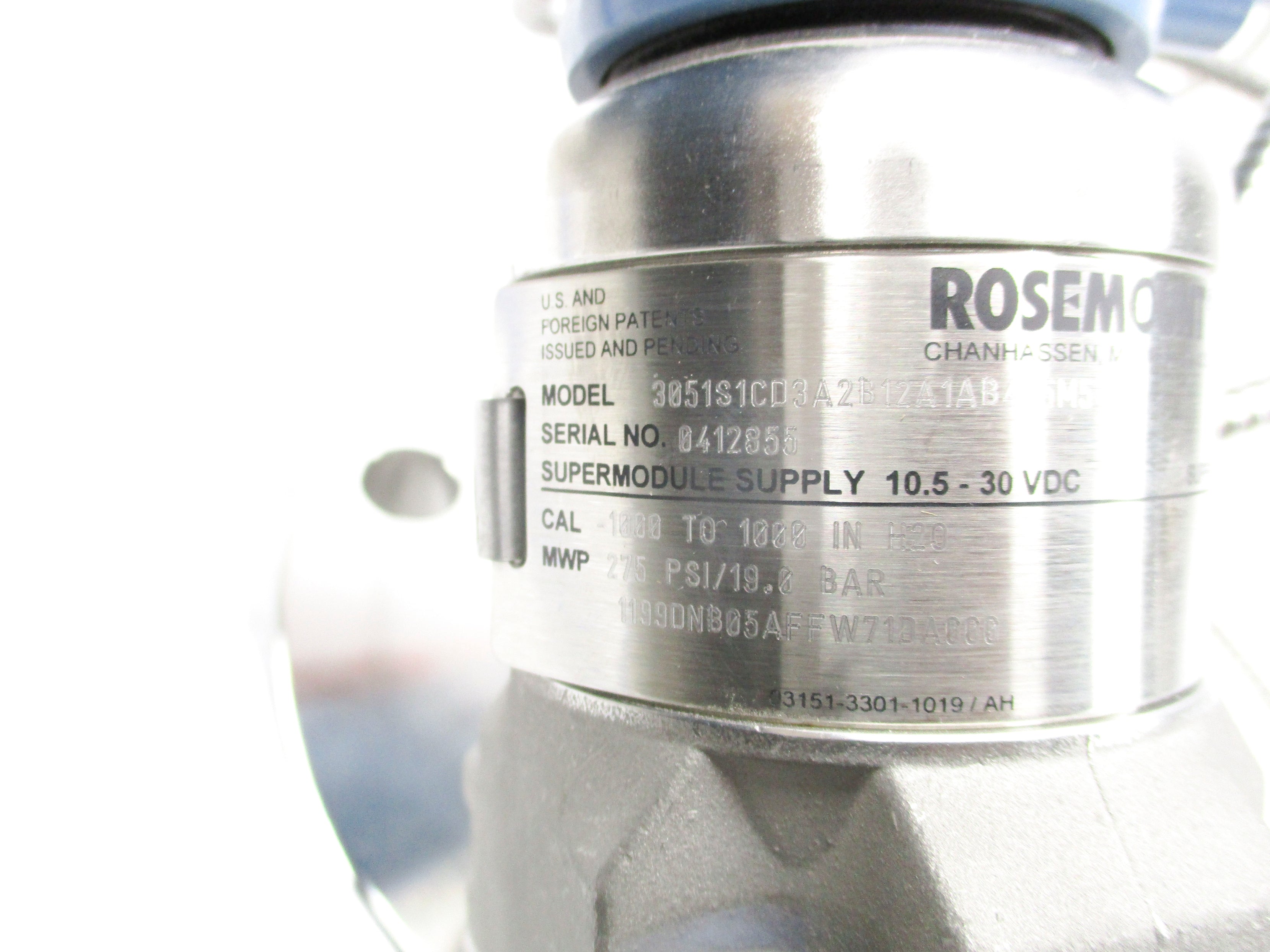 ROSEMOUNT 3051S1CD3A2B12A1AB4K5M5 UNMP