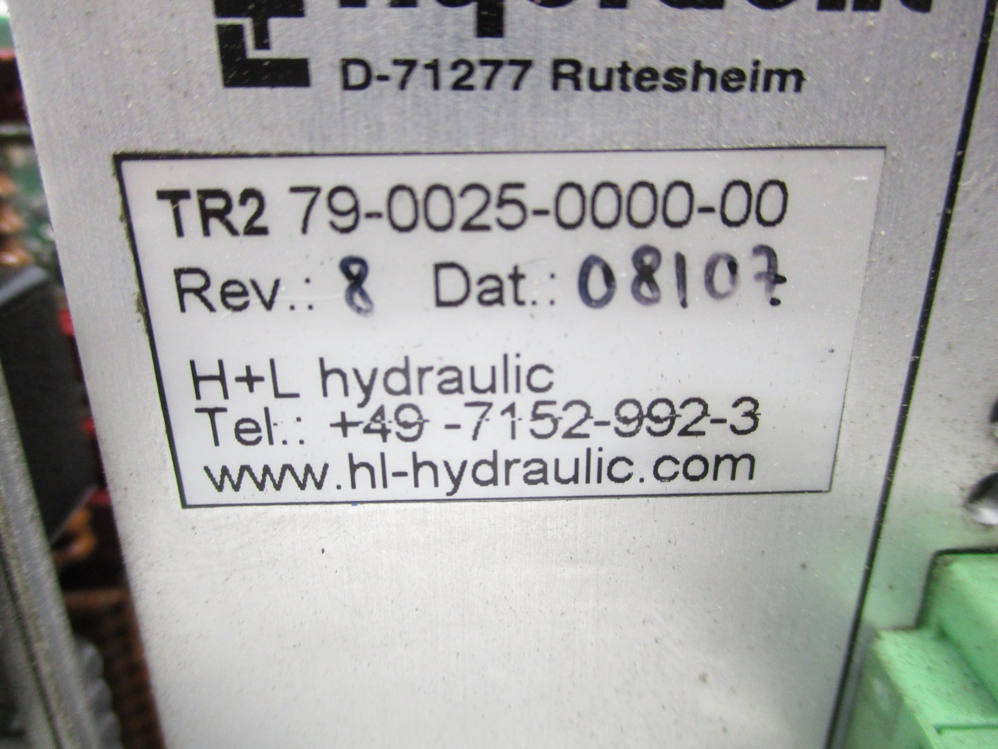 HYDRAULIC 79-0025-0000-00 UNMP