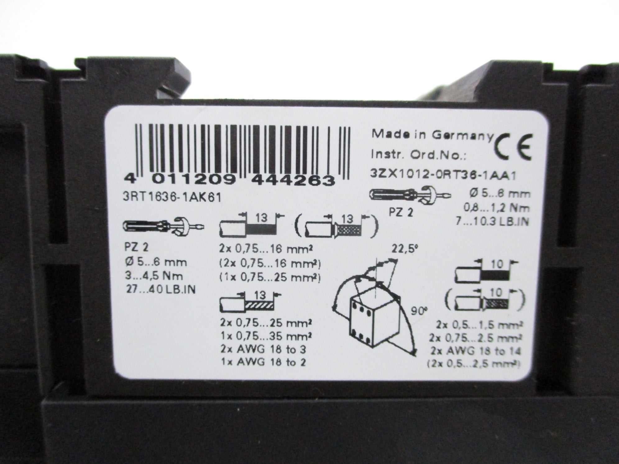 SIEMENS 3RT1636-1AK61 150V UNMP