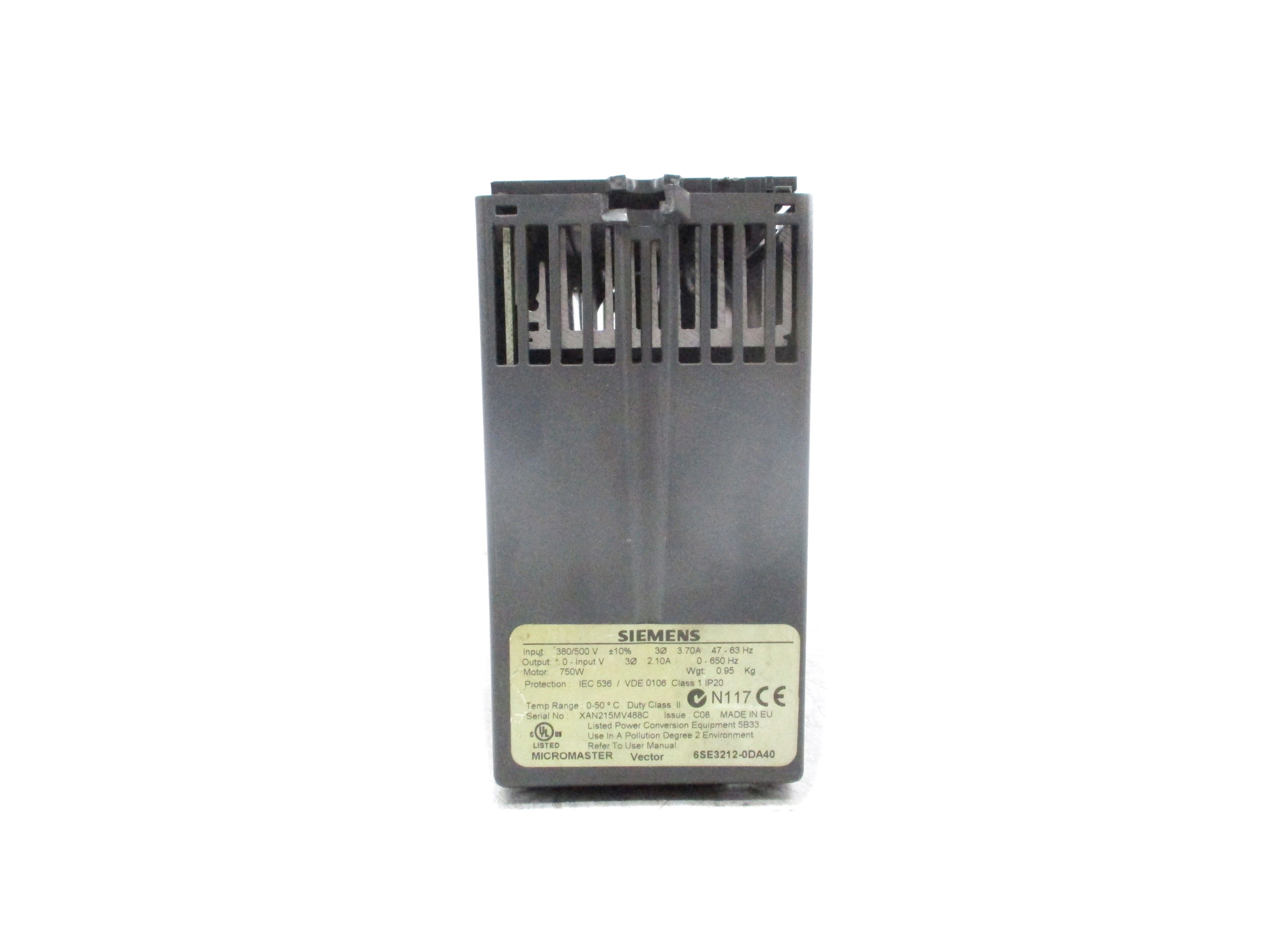 SIEMENS 6SE3212-7DA40 (AS PICTURED) UNMP
