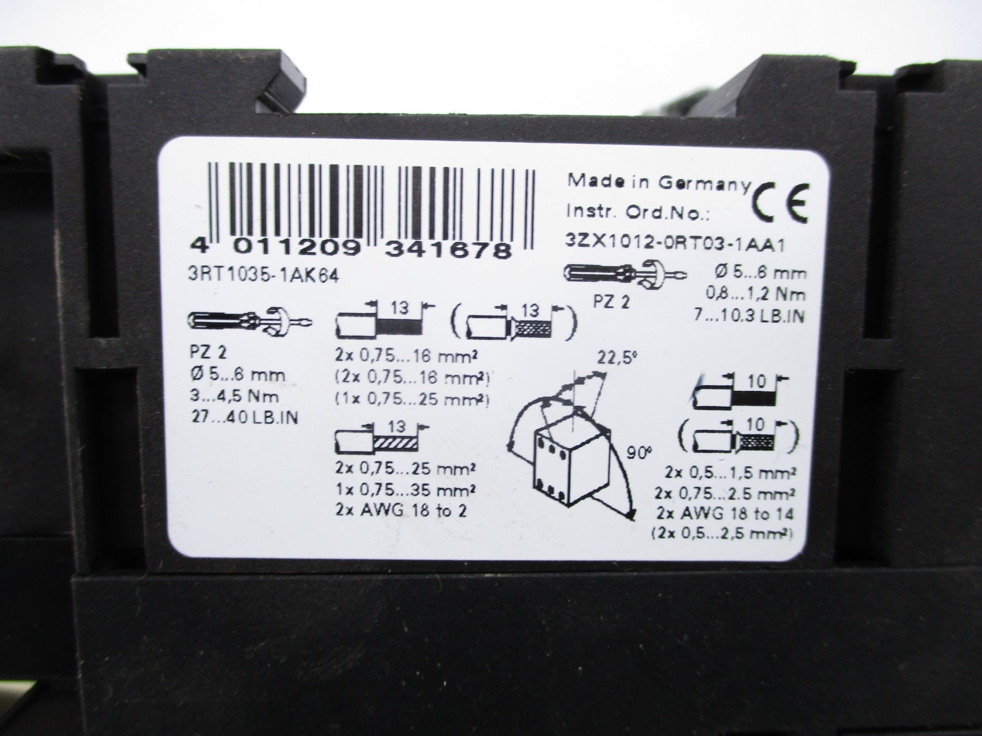 SIEMENS 3RT1035-1AK64 127V UNMP