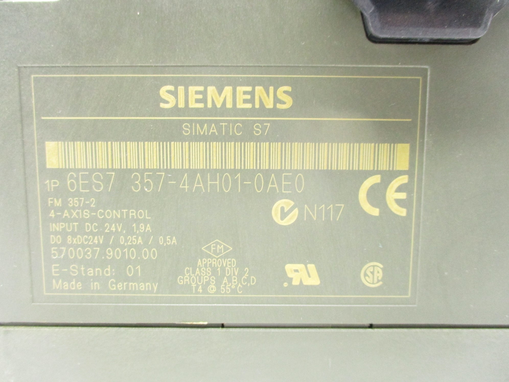 SIEMENS 6ES7357-4AH01-0AE0 (AS PICTURED) UNMP