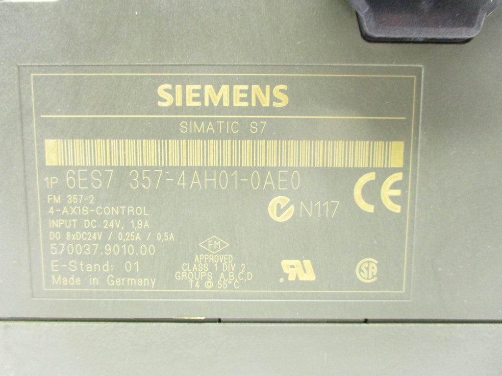 SIEMENS 6ES7357-4AH01-0AE0 (AS PICTURED) UNMP