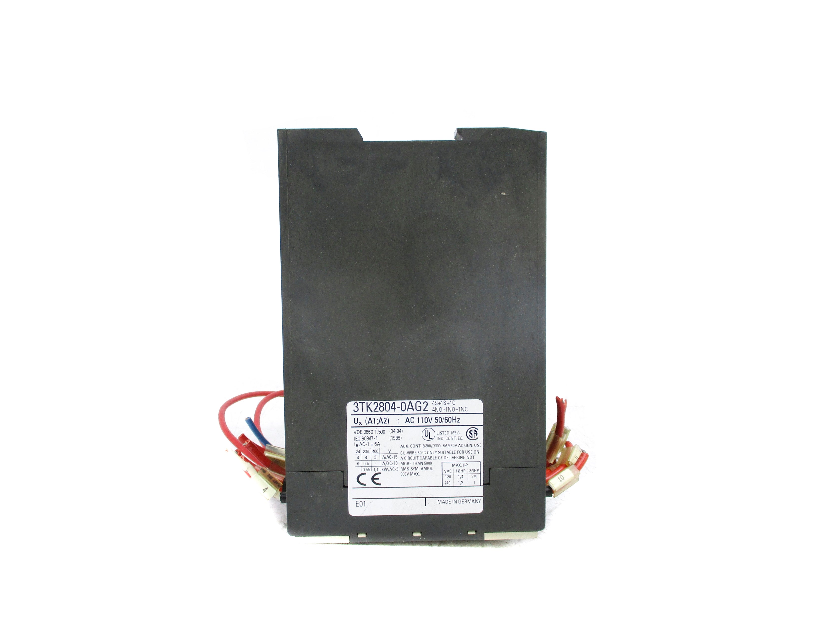 SIEMENS 3TK2804-0AG2 110V UNMP