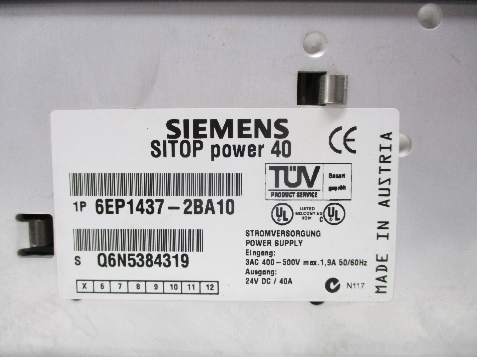 SIEMENS 6EP1437-2BA10 UNMP