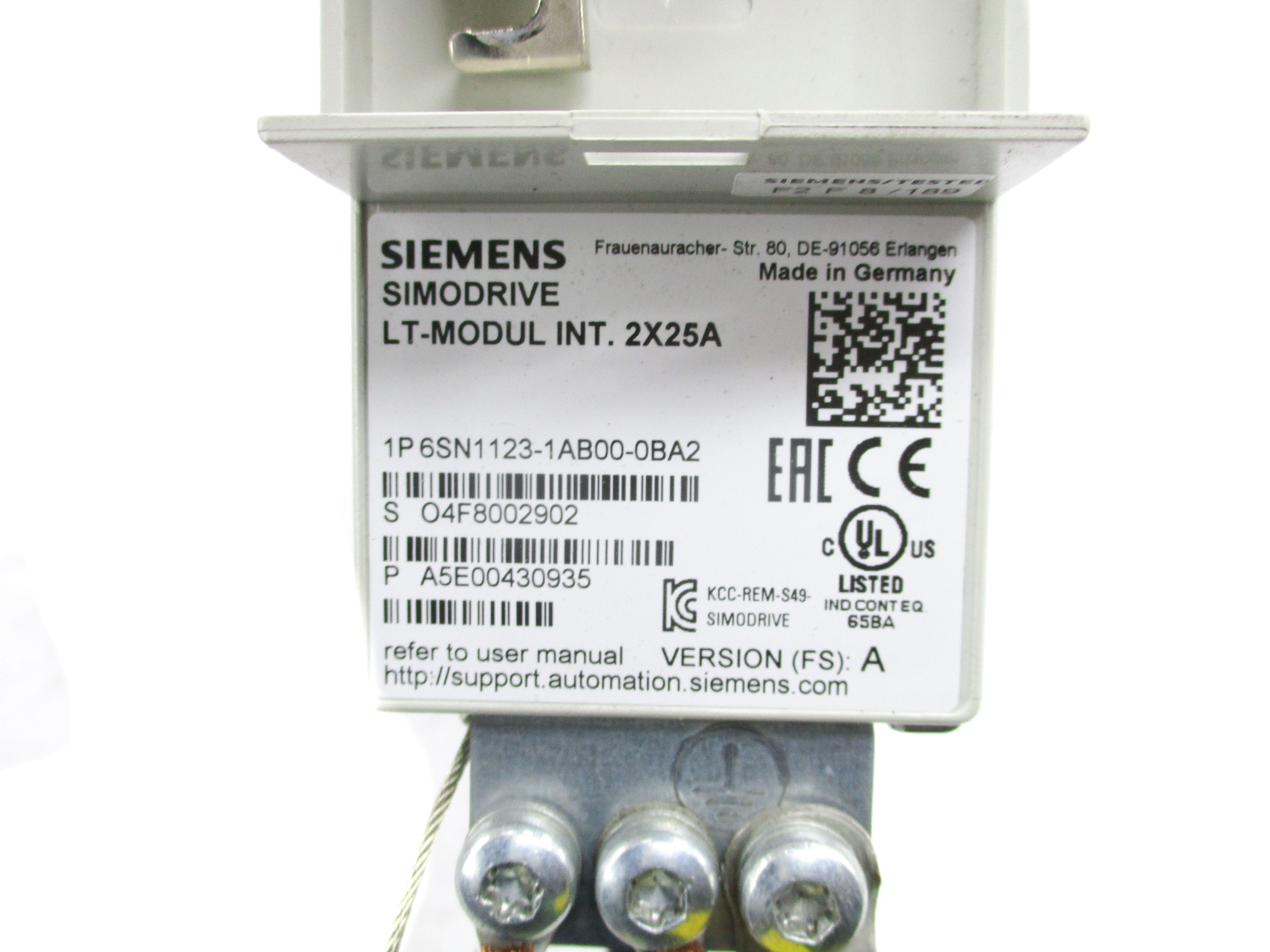 SIEMENS 6SN1123-1AB00-0BA2 UNMP