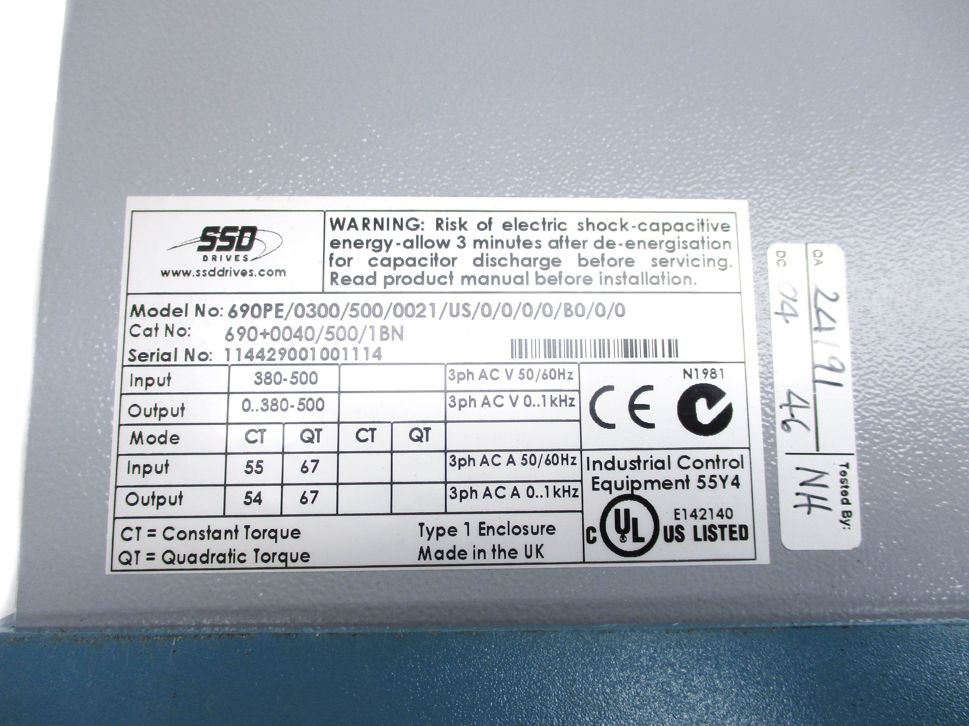 SSD DRIVES 690+0040/500/1BN NSNP
