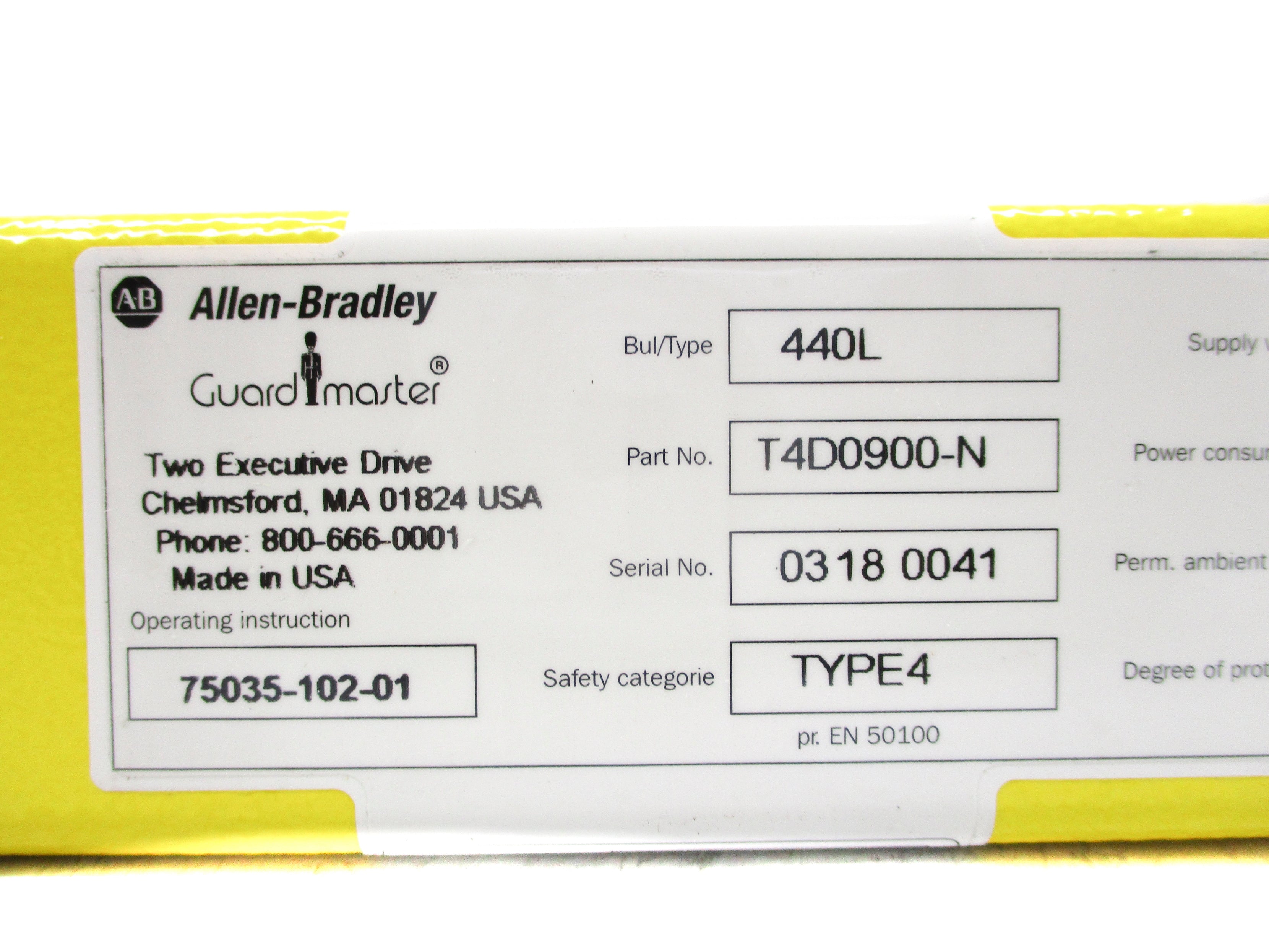 INDUSTRIAL SPARE PART 440LT4D0900-N NSNP