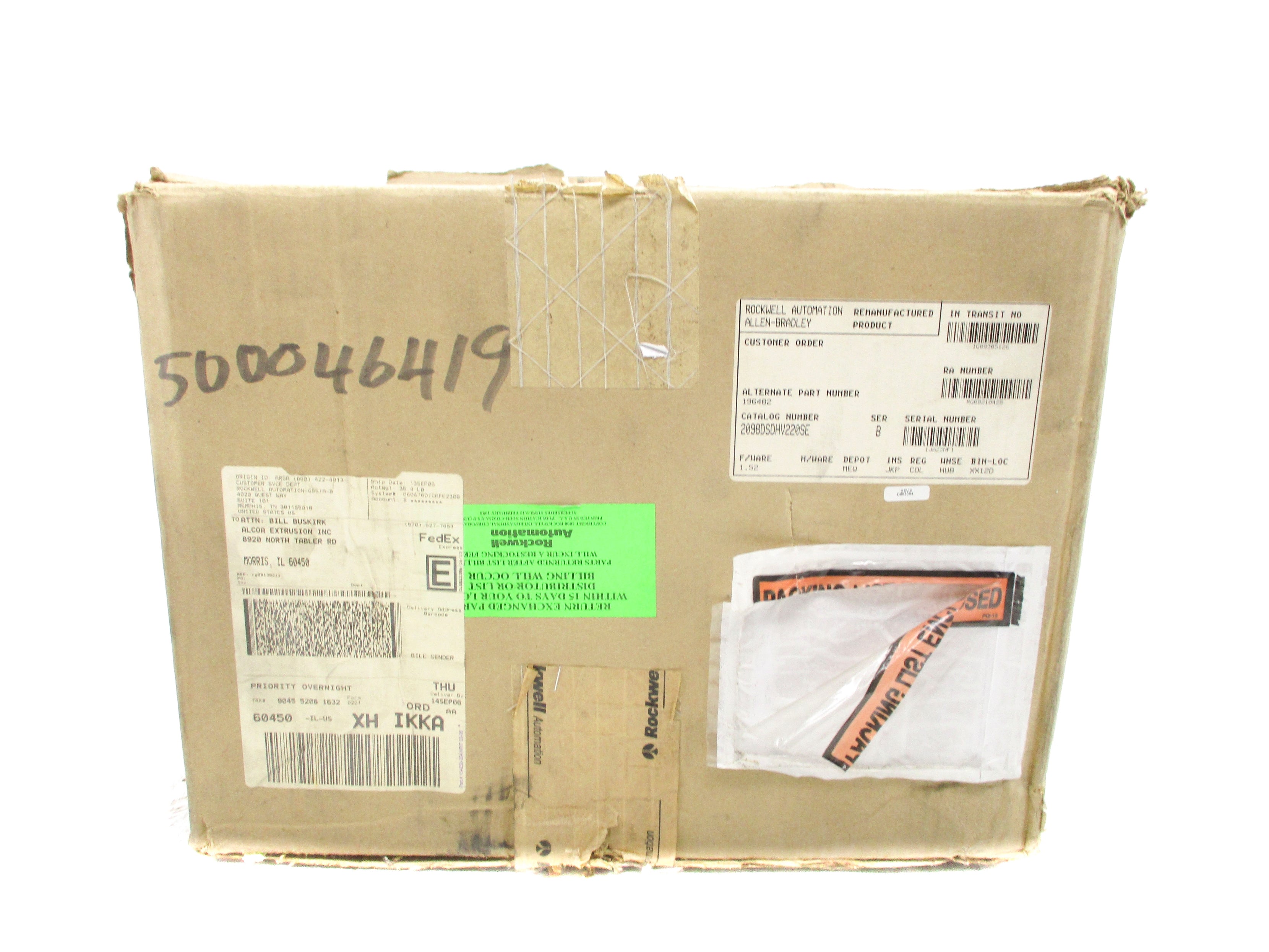 ALLEN BRADLEY 2098DSDHV220SE RG06050190 SER. B REMAN