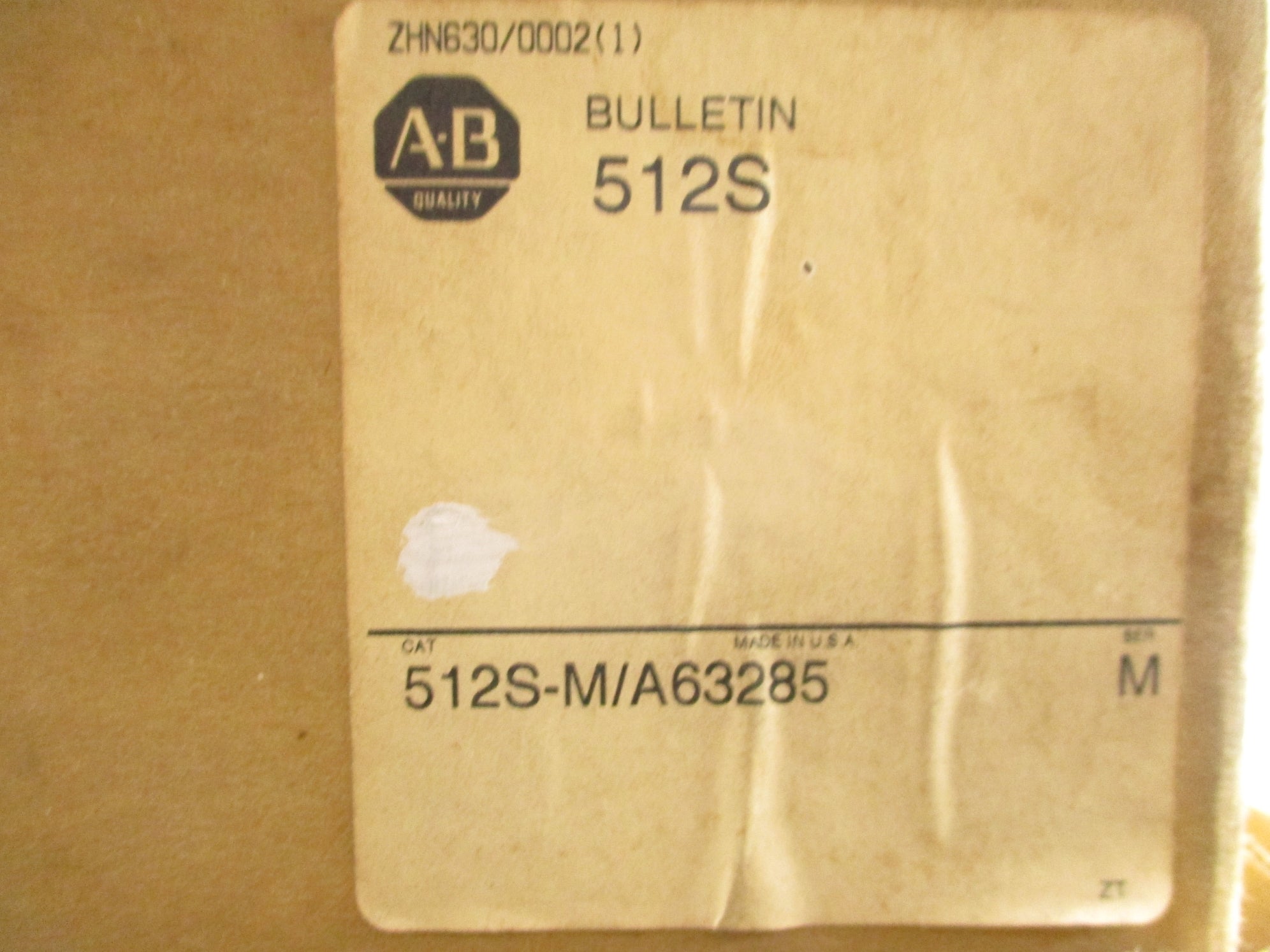 INDUSTRIAL SPARE PART 512S-M/A63285 SER. M (BR/WH) NSMP