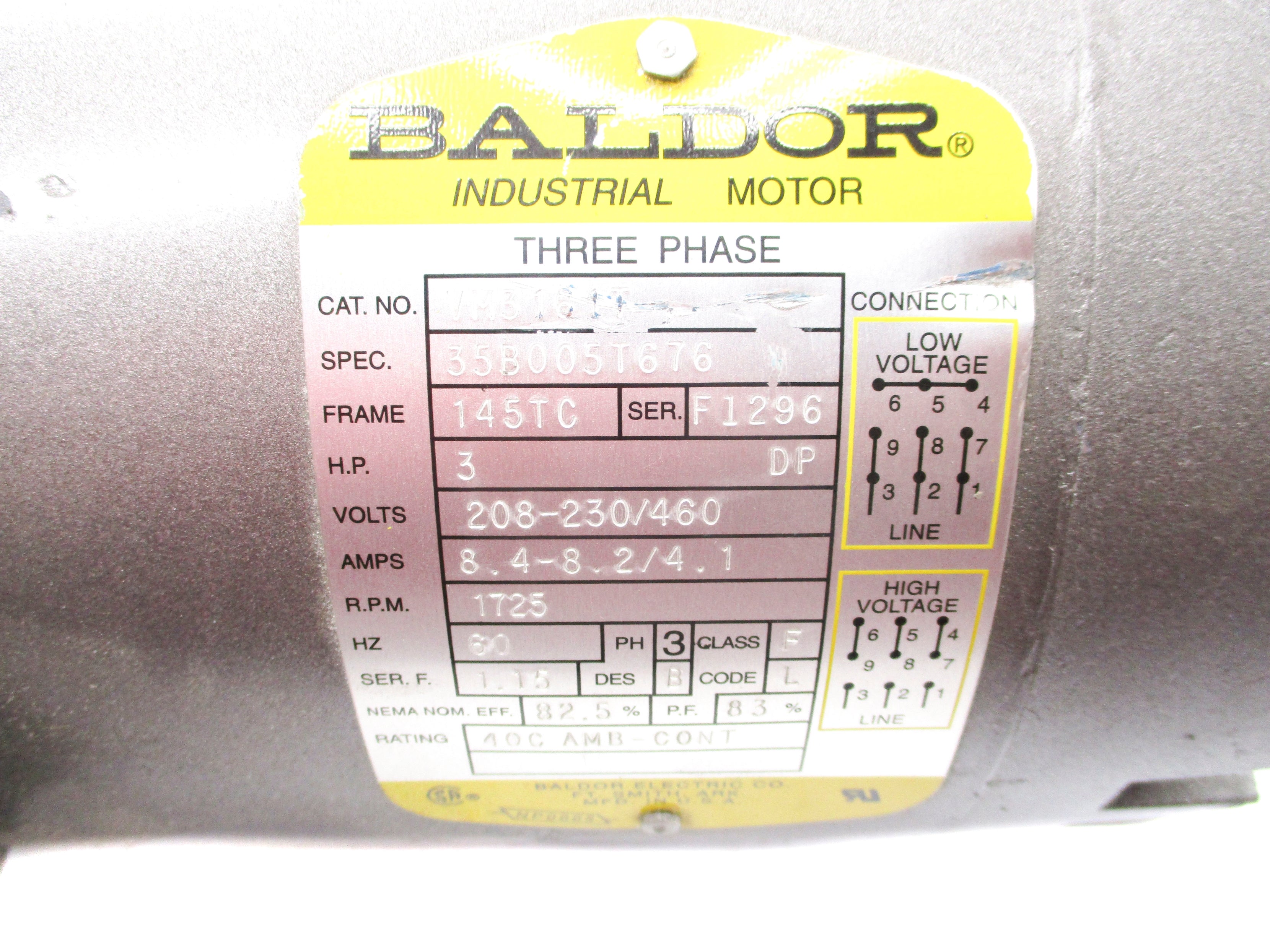 BALDOR VM3161T NSNP