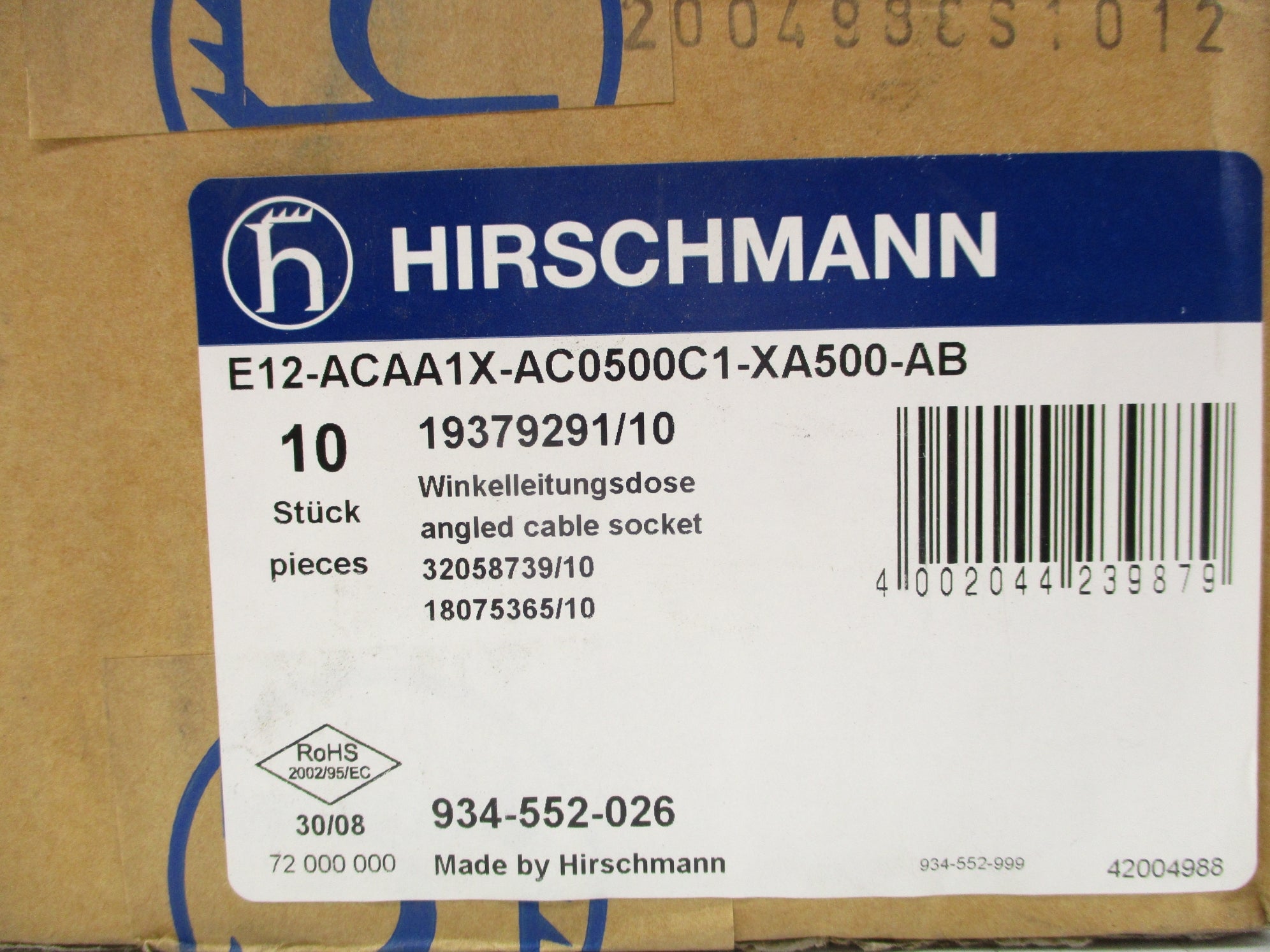 HIRSCHMANN E12-ACAA1X-AC0500C1-XA500-AB (PKG OF 10) NSFS