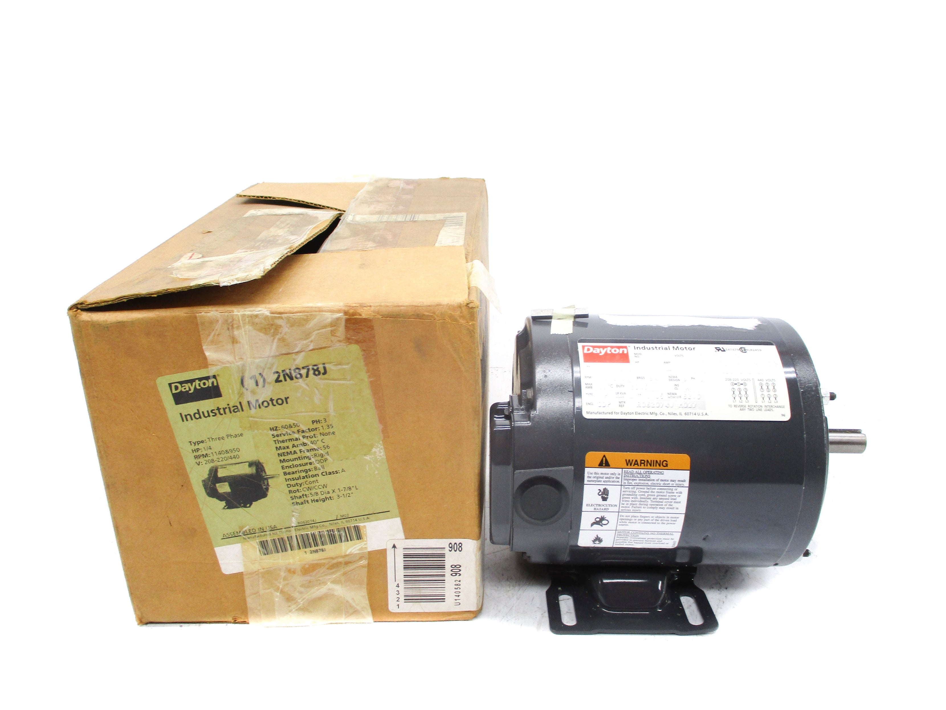 DAYTON 2N878J 208-220/440V 1.6A NSMP