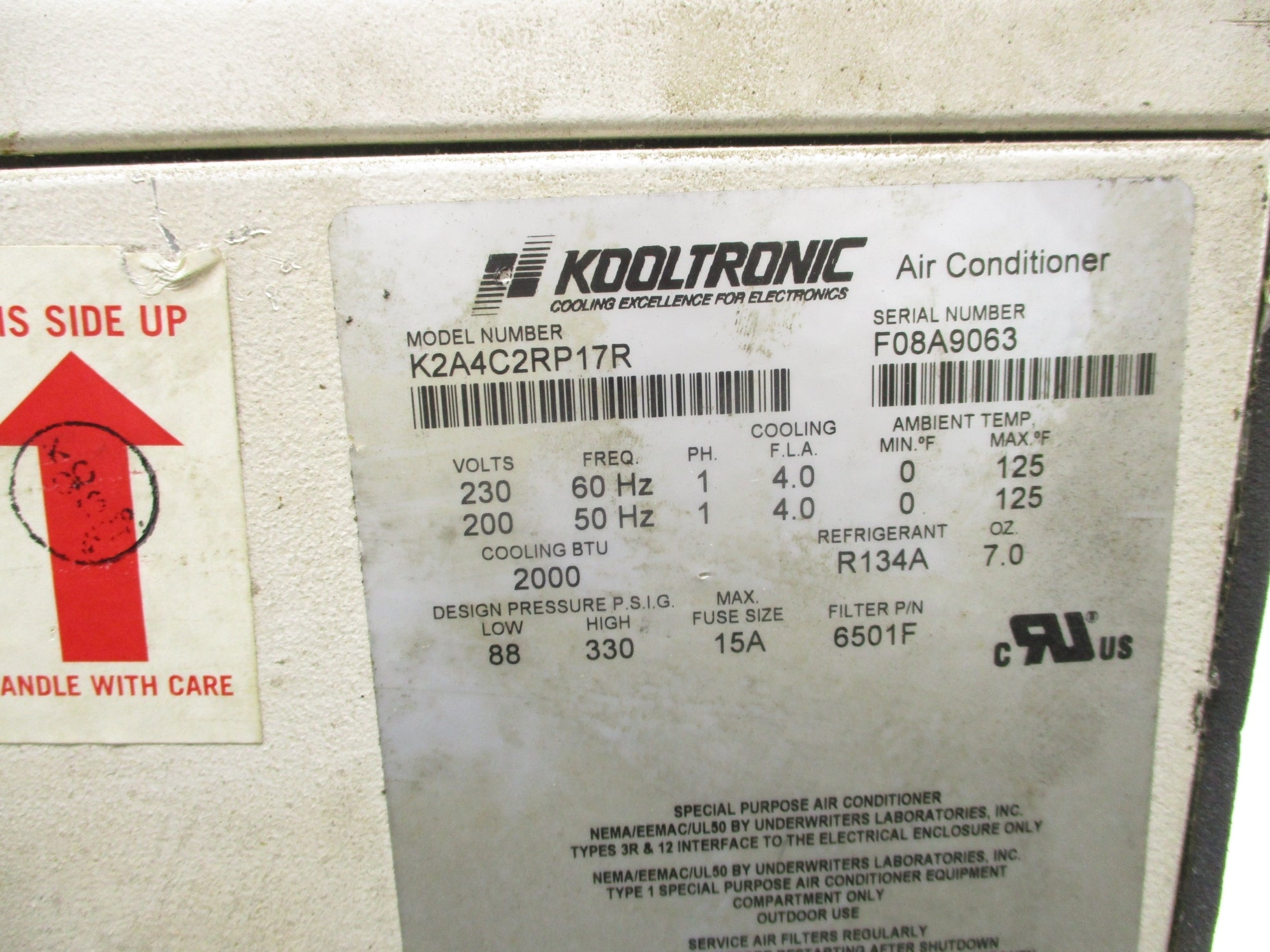 KOOLTRONIC K2A4C2RP17R NSNP