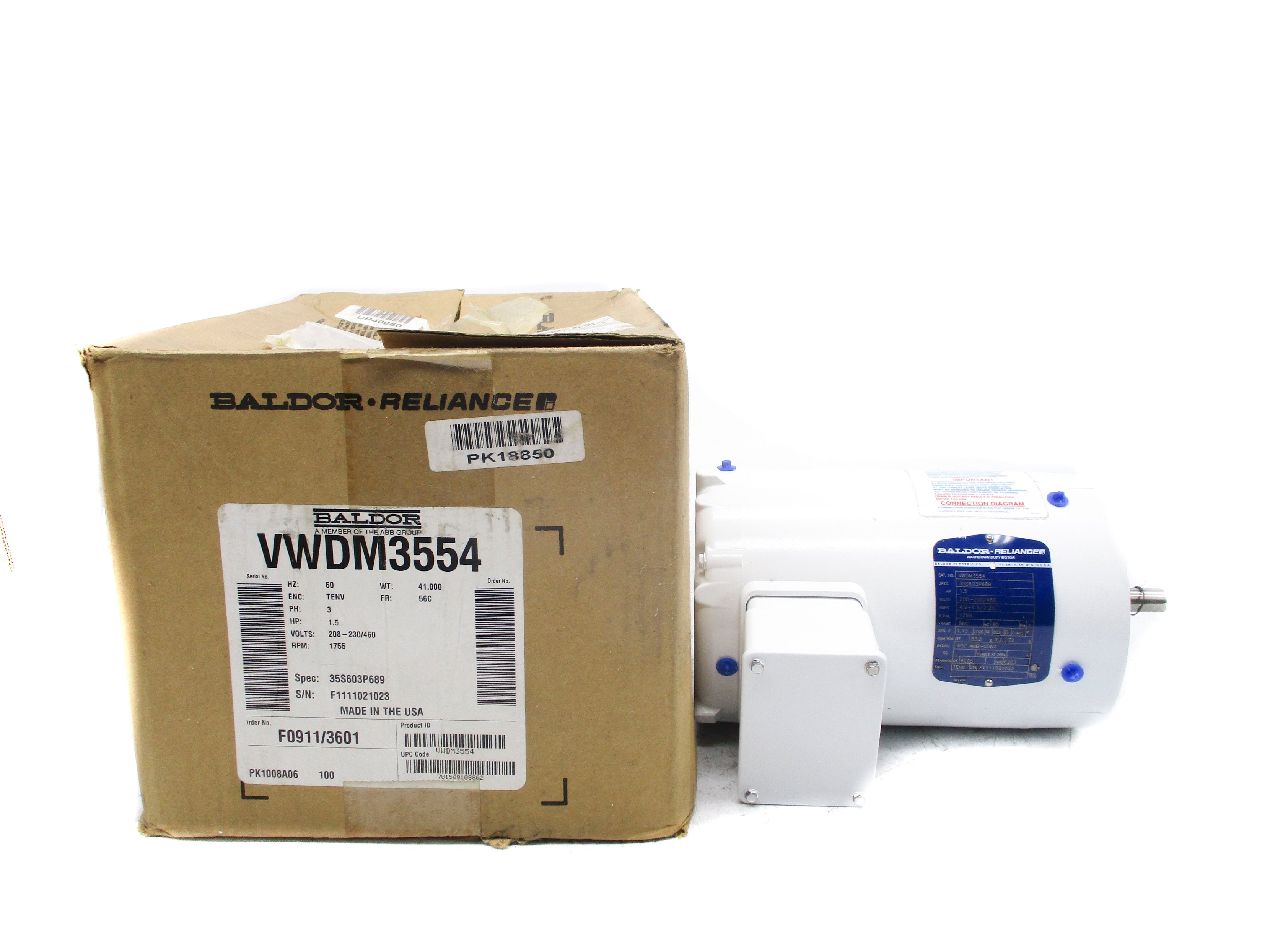 BALDOR VWDM3554 NSMP