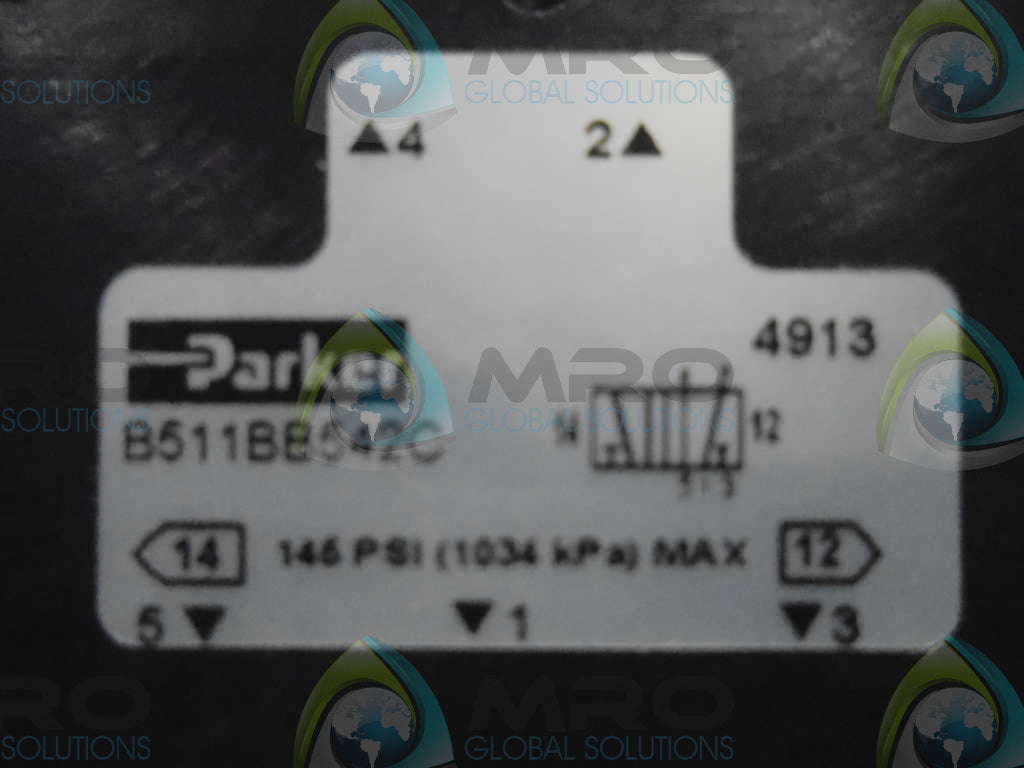 PARKER B511BB542C 1/4" S.SOL 2P 24VAC *NEW NO BOX*