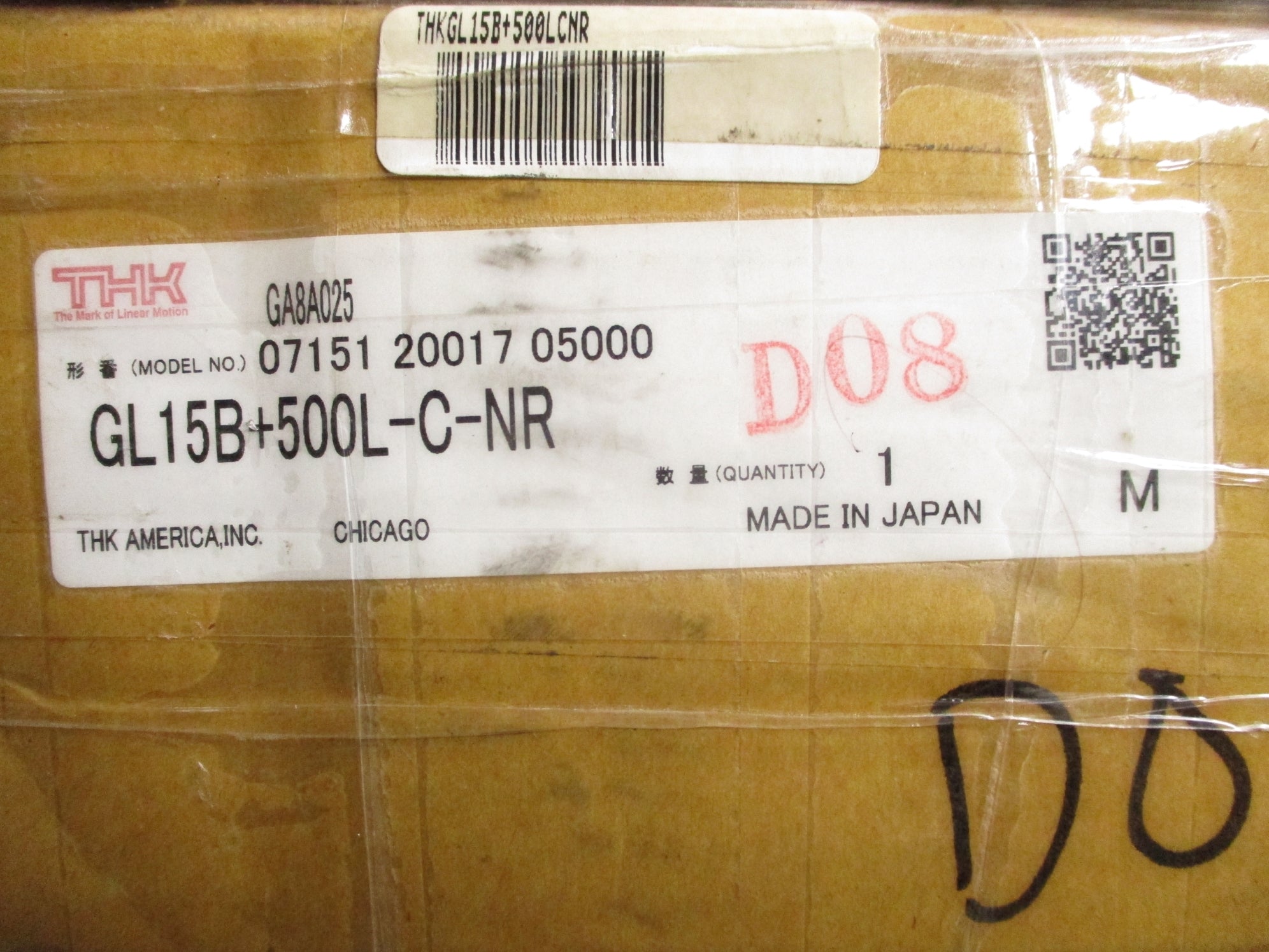 THK GL15B+500L-C-NR NSMP