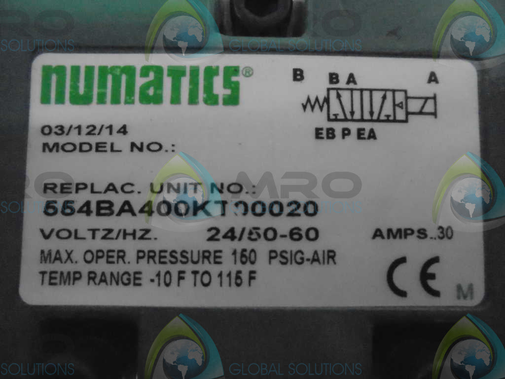 NUMATICS 554BA400KT00020 MK55 UNIT PLGN *NEW NO BOX*