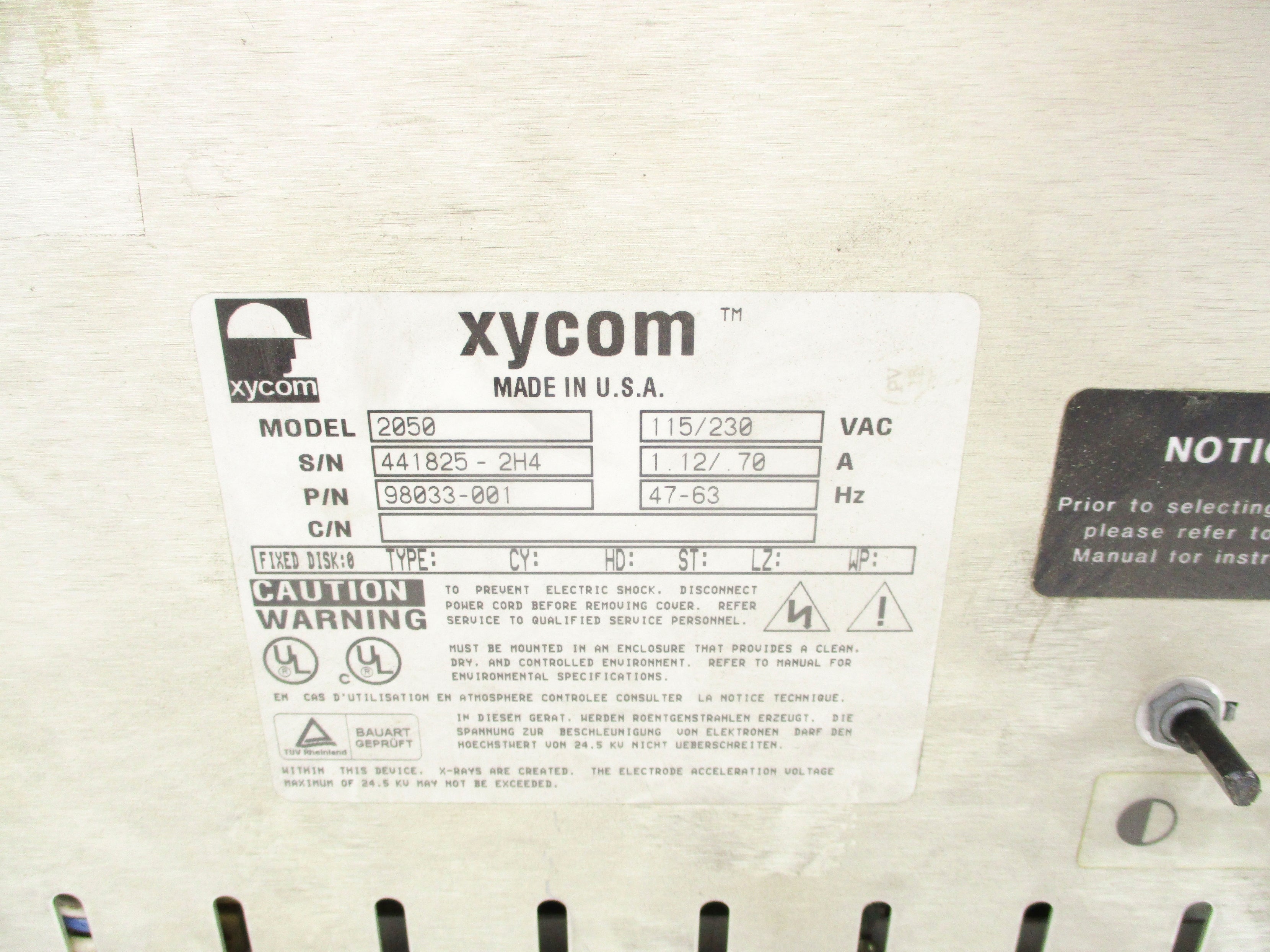 XYCOM 98033-001 NSNP