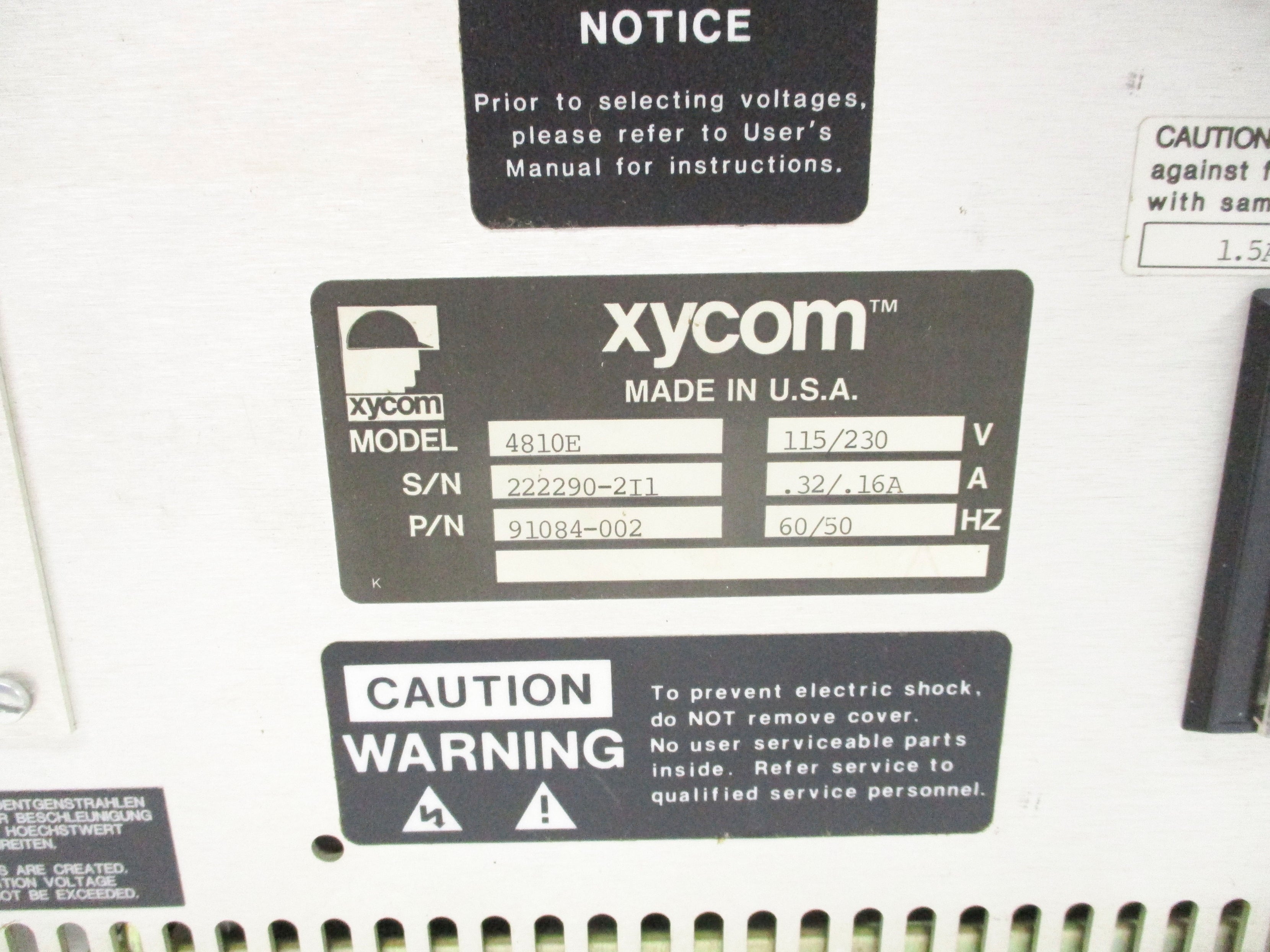 XYCOM 91084-002 UNMP