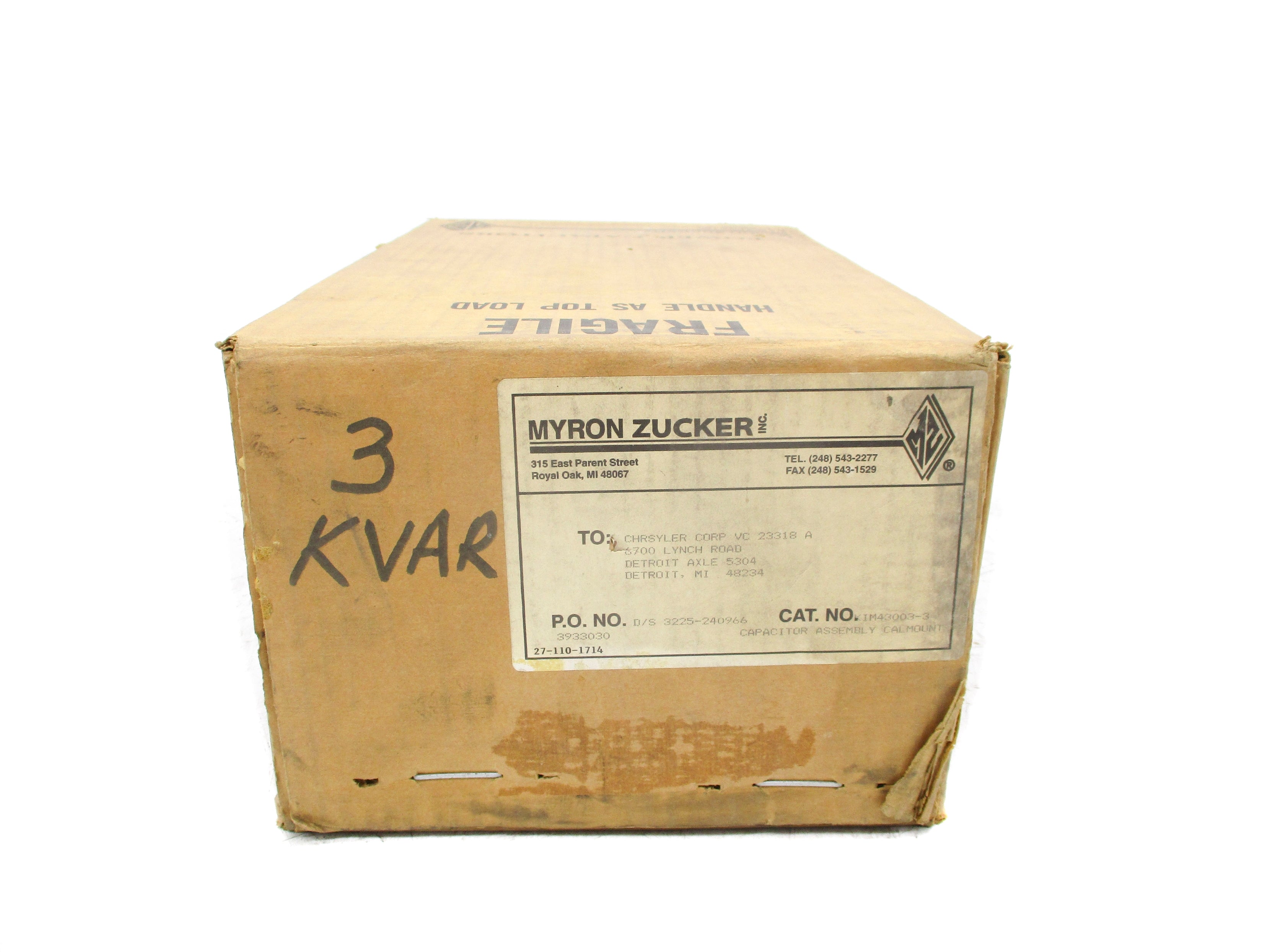 MYRON ZUCKER KIM43003-3 NSFS