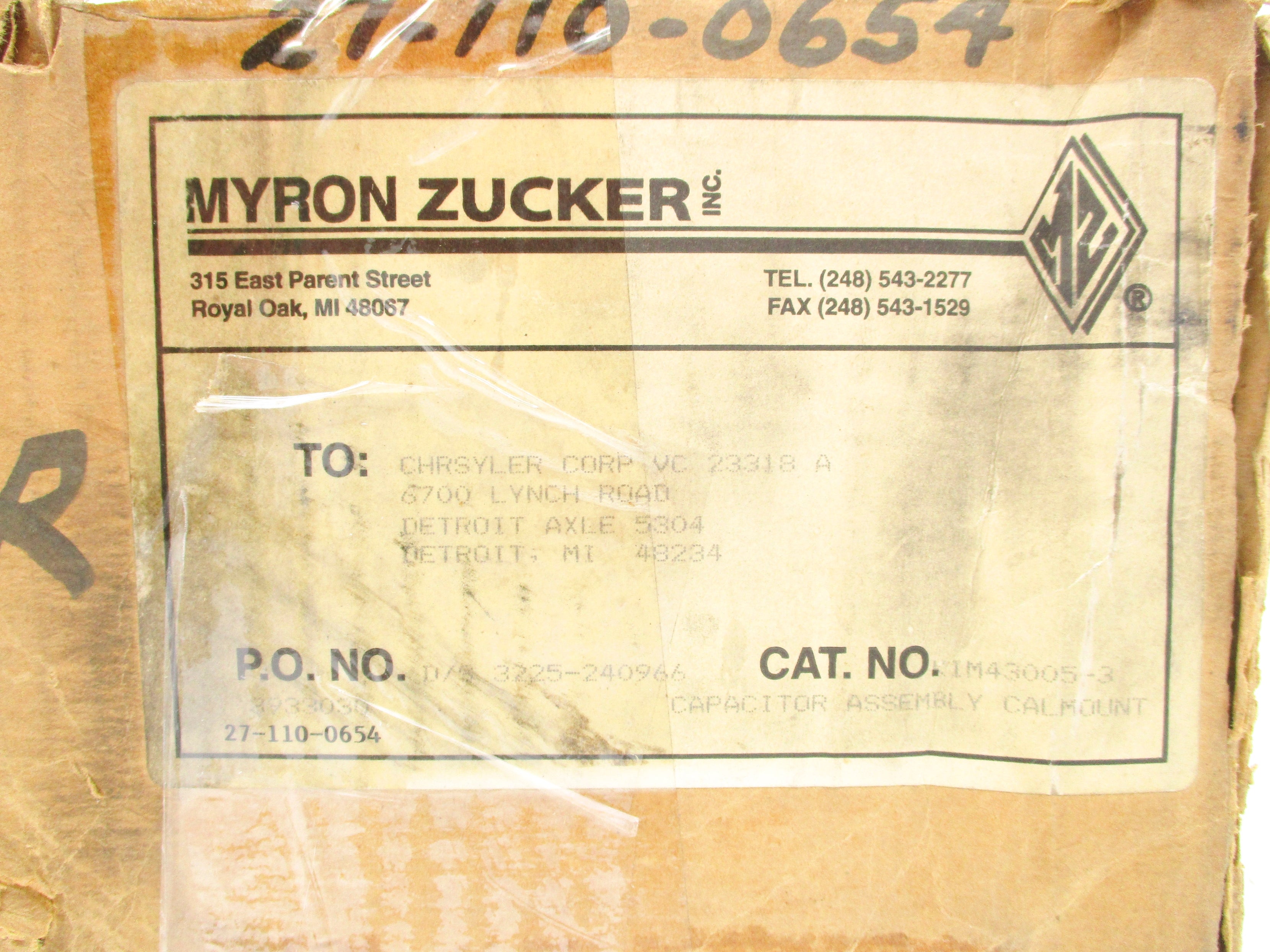 MYRON ZUCKER KIM43005-3 NSMP
