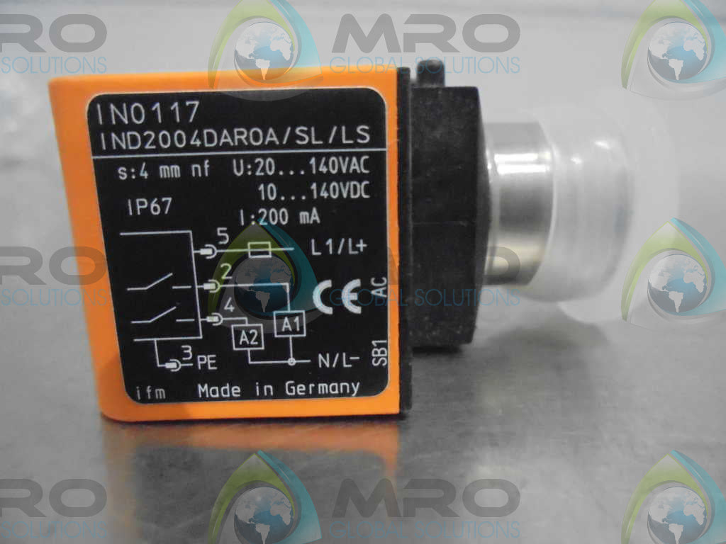 IFM EFECTOR IN0117 INDUCTIVE PROXIMITY SENSOR *NEW NO BOX*