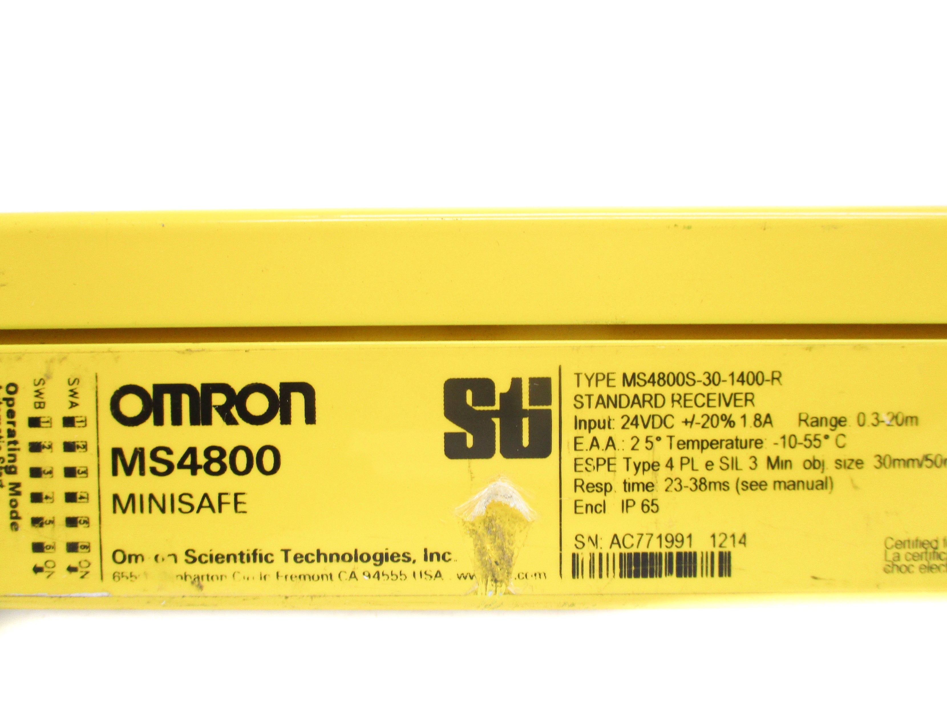 OMRON MS4800S-30-1400-R UNMP