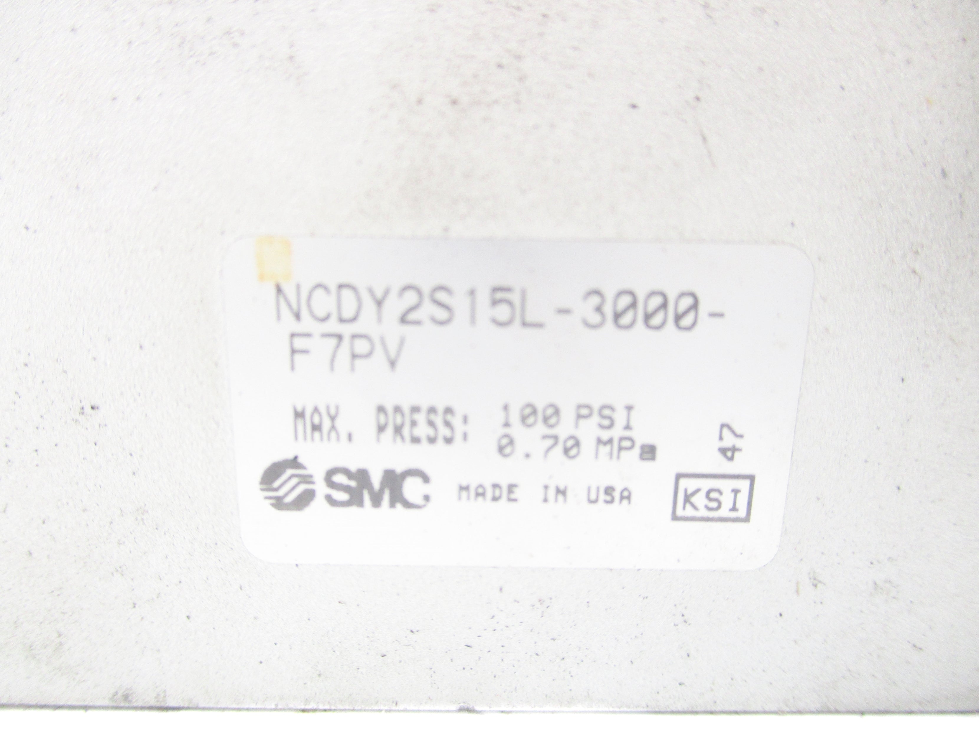 SMC NCDY2S15L-3000-F7PV 100PSI UNMP